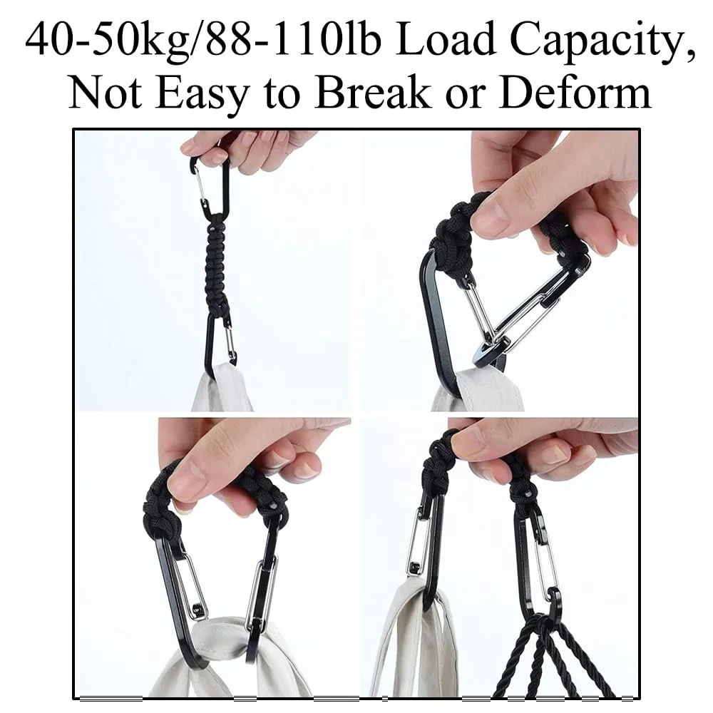 Брелок Paracord з карабіном D-подібним, надміцний, 4 кольори, фото №4