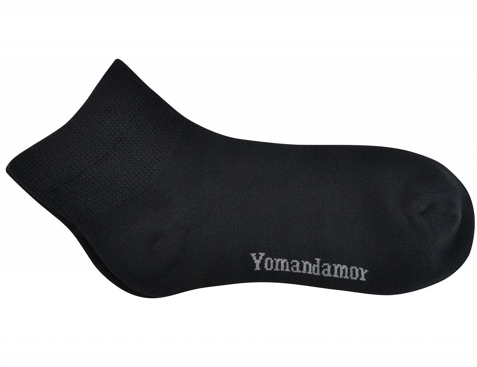 Носки Yomandamor Бесшовные Повседневные Диабетические Женские Бамбуковые Носки-следки Черный с Недавящей Резинкой, 5 пар, фото №6