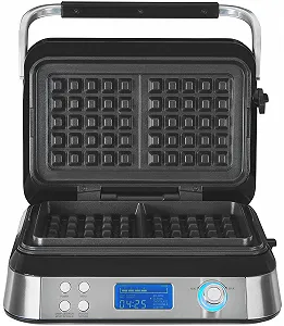 Купить Вафельница Gutfels Waffle 5010 / антипригарное покрытие / таймер / 5 программ / Серебристый - Фото 1 Вафельница Gutfels Waffle 5010 / антипригарное покрытие / таймер / 5 программ / Серебристый - Фото 1