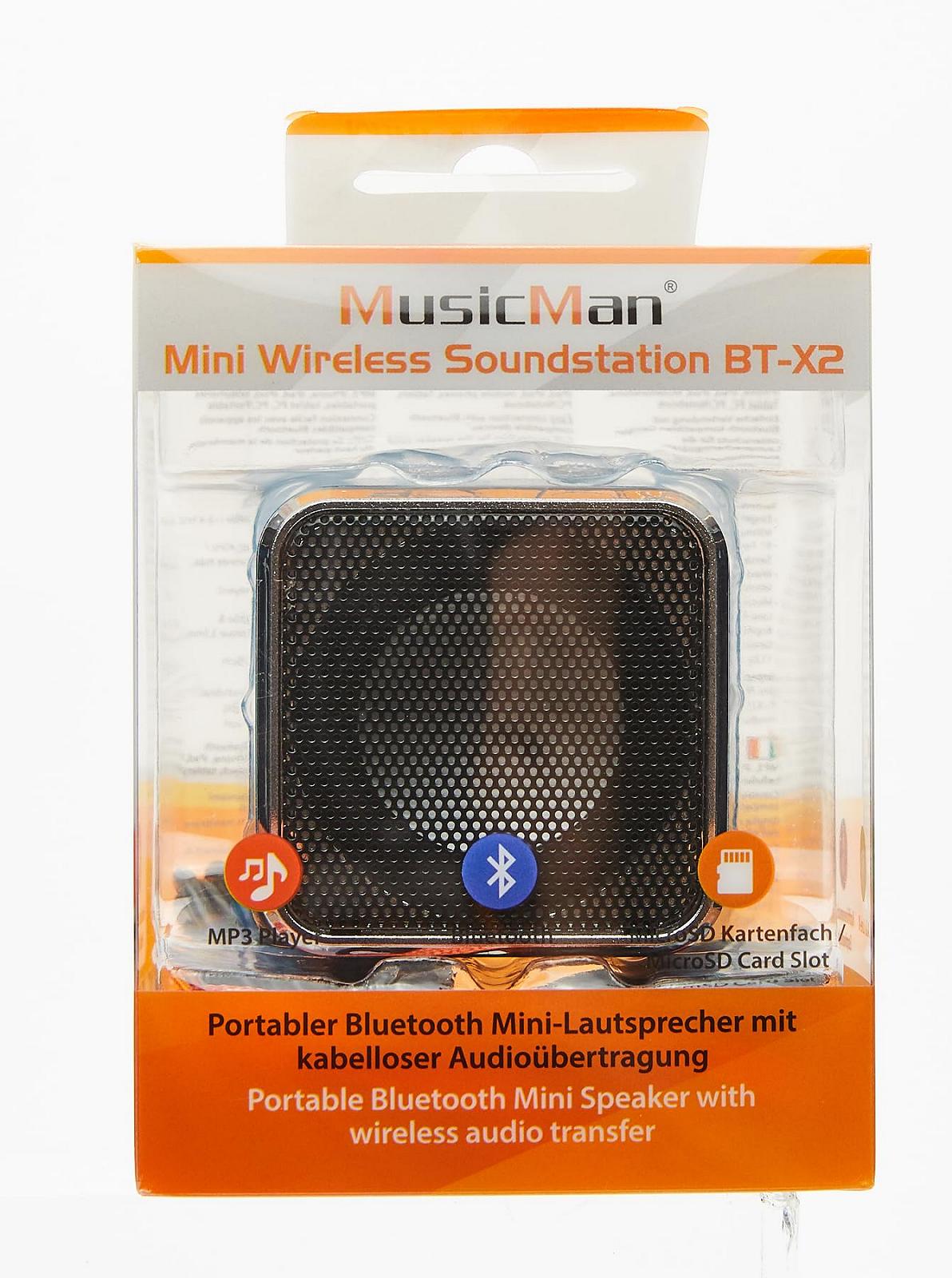 Портативна колонка Soundstation MusicMan BT-X2 Blue, фото №3