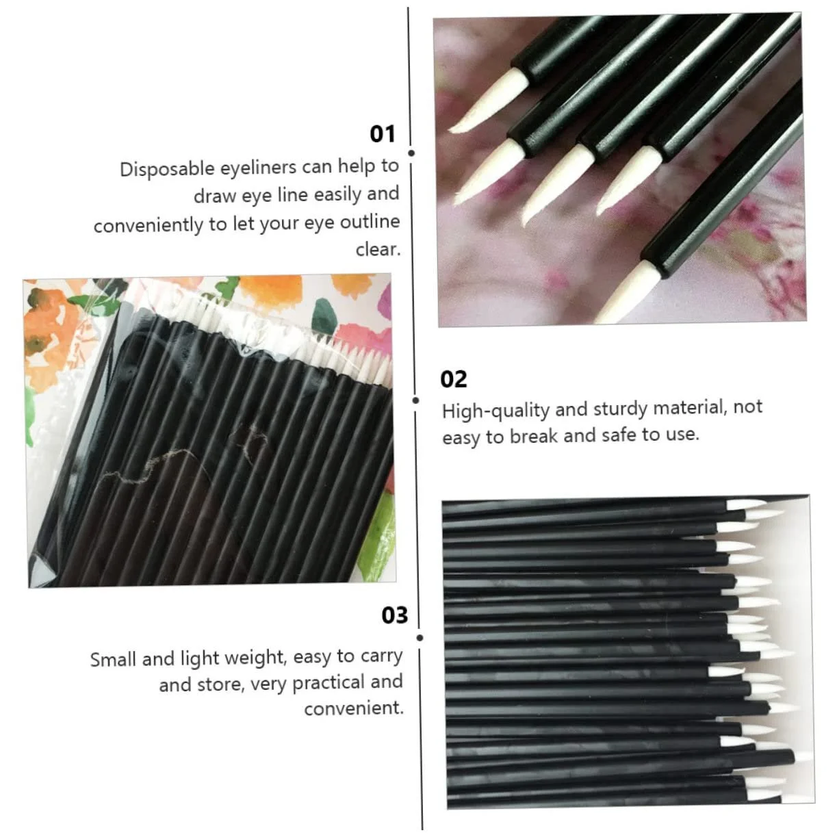 Аплікатори Beavorty одноразові для макіяжу очей, 100 шт, фото №3