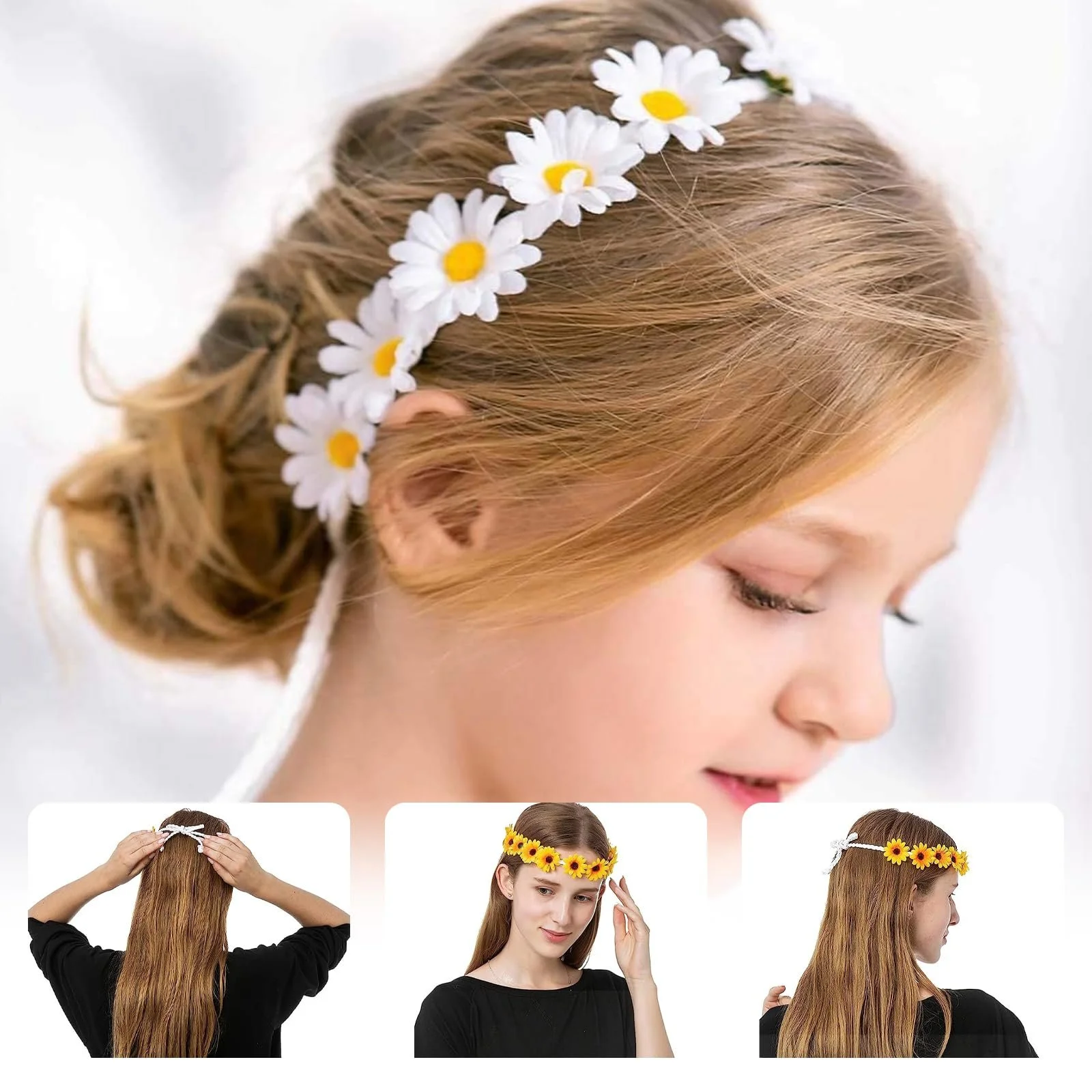 Вінок зі штучних квітів, фото №7