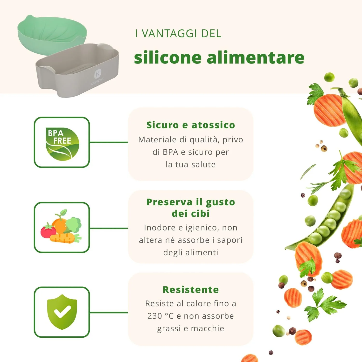 Силиконовая форма с ручками 19.5 x 13 x 7 см Черная, фото №3