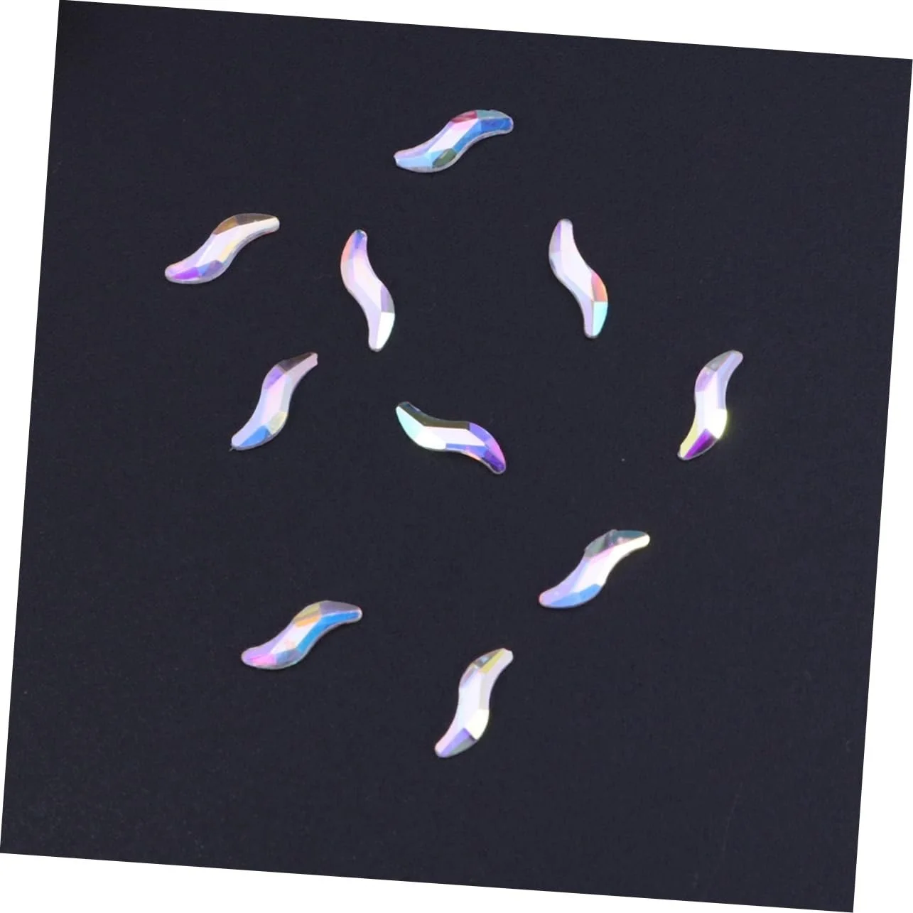 Стразы для ногтей FRCOLOR Имитация кристаллов 10 шт S-образные, фото №5