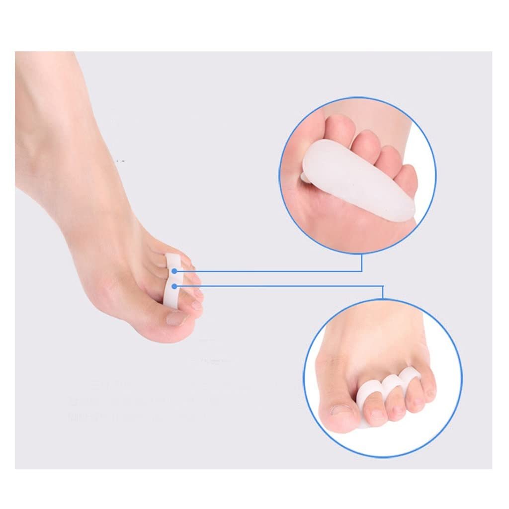 Разделитель для пальцев ног с тремя отверстиями CAZARU, гелевый растяжитель и разделитель для расслабления пальцев ног, облегчение при бурсите, фото №3
