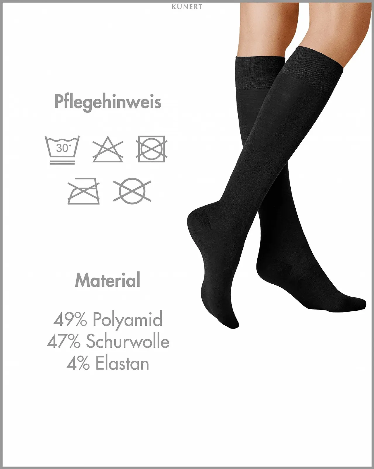 Гольфы KUNERT Sensual Женские Merino Breathable 150 Den, фото №3