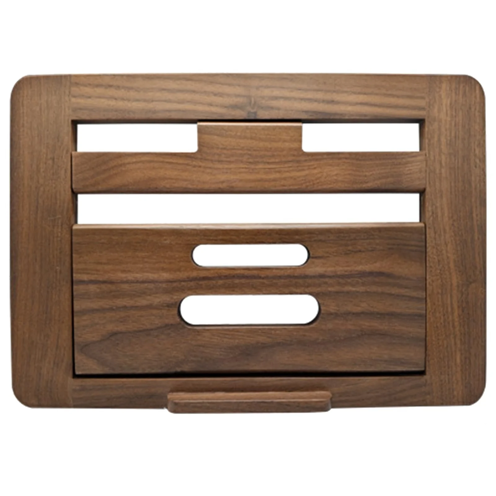 Подставка для ноутбука Регулируемая из дерева орех, складная вентилируемая основа для дома и путешествий, фото №1