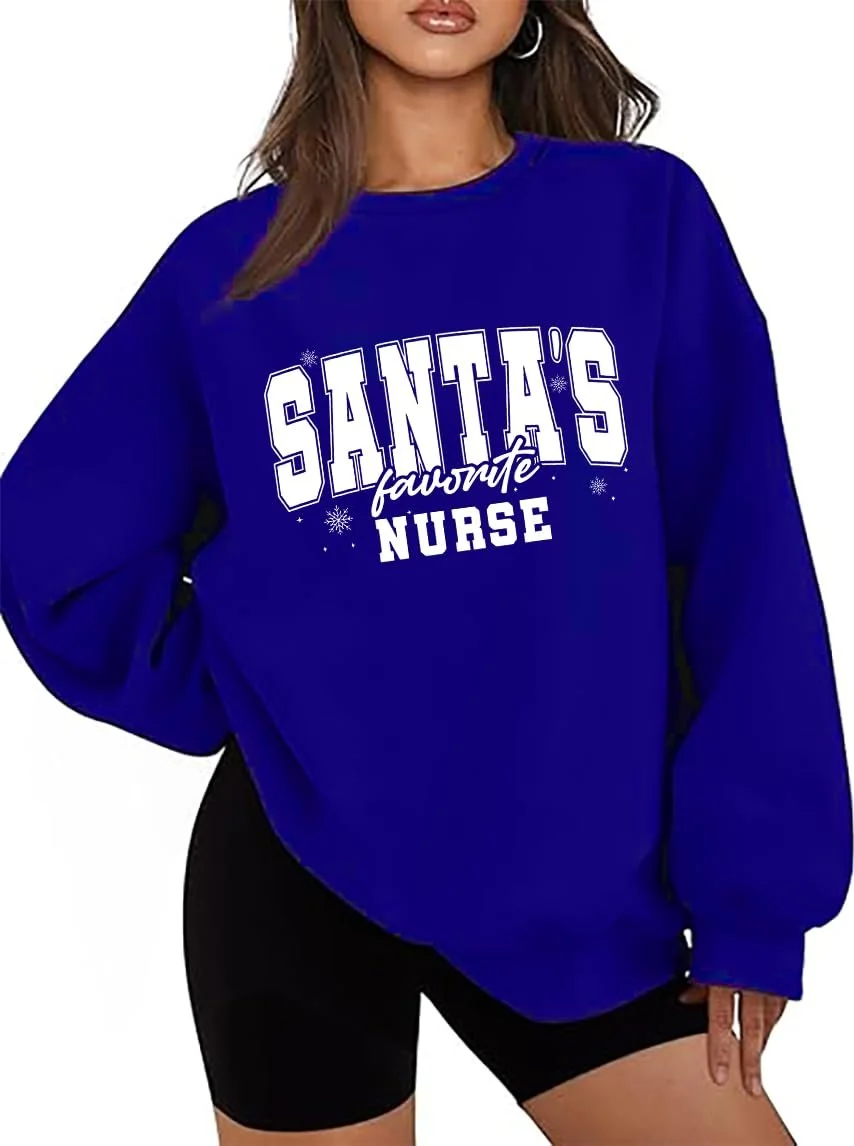 Свитшот Santa's Favorite Nurse, фото №1