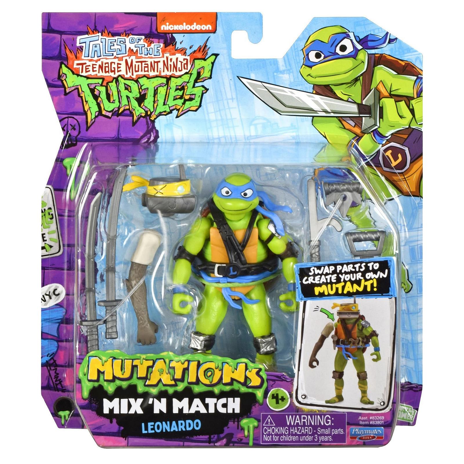 Фігурка Леонардо Playmates Toys Tales of Teenage Mutant Ninja Turtles: Mutations Mix & Match, фото №7