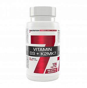 Витамин D3 и K2 7 Nutrition Vitamin 2000 IU MK-7 50 mcg 120caps - Фото 1