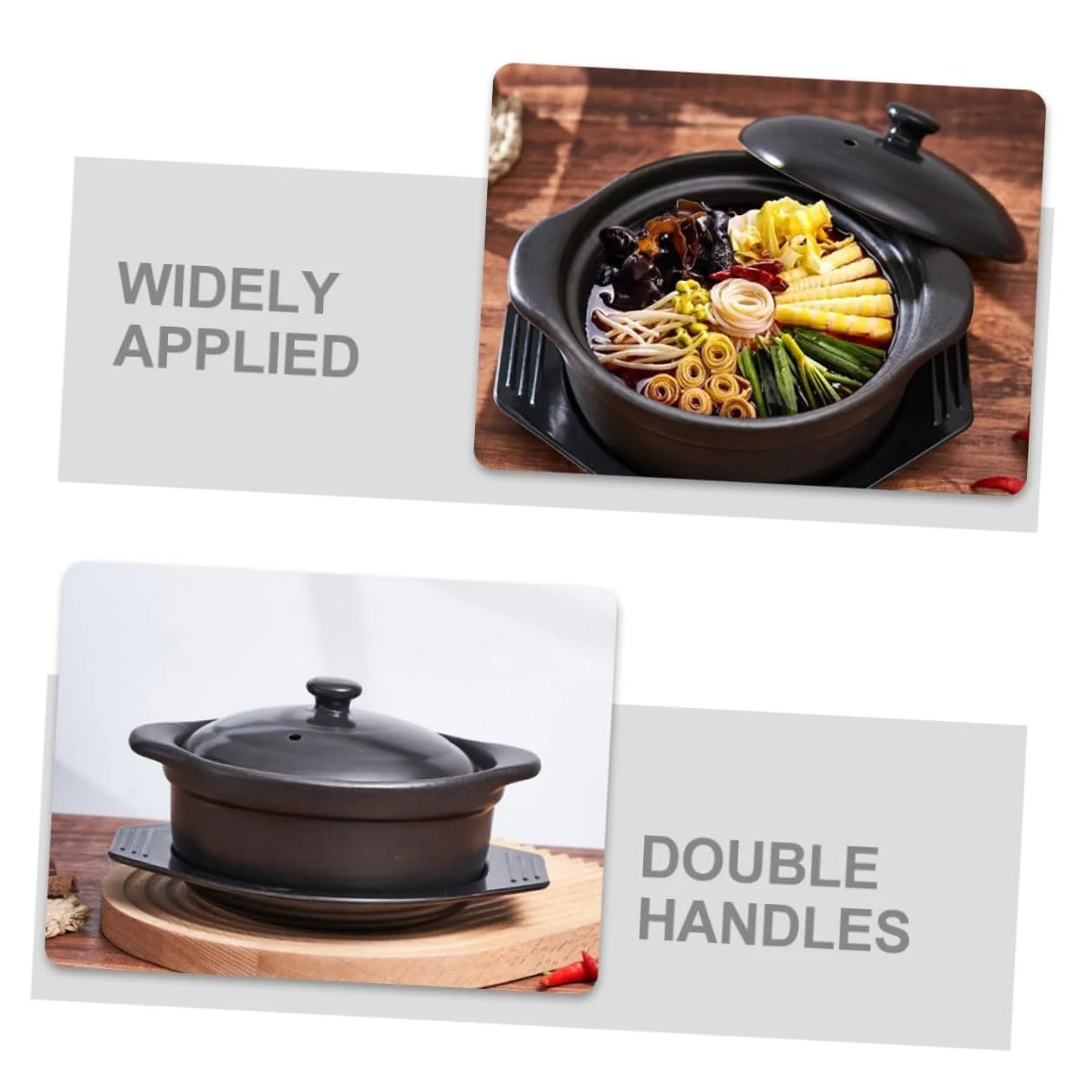 Каструля BESPORTBLE керамічна 1.26 л з кришкою термостійка, фото №4