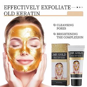 Маска-пленка для лица 24k Gold Snail Secretion, набор 2 шт, антивозрастная, для глубокого очищения, сужения пор и уменьшения морщин, для сияющей кожи, подходит для всех типов кожи synthetic.ua - Фото 1