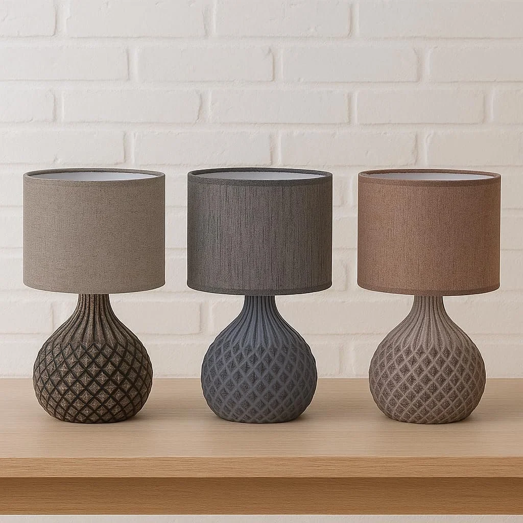 Настільна лампа Luxus Paris H 34 x Діаметр 20 E27 Кераміка Червоний, фото №5