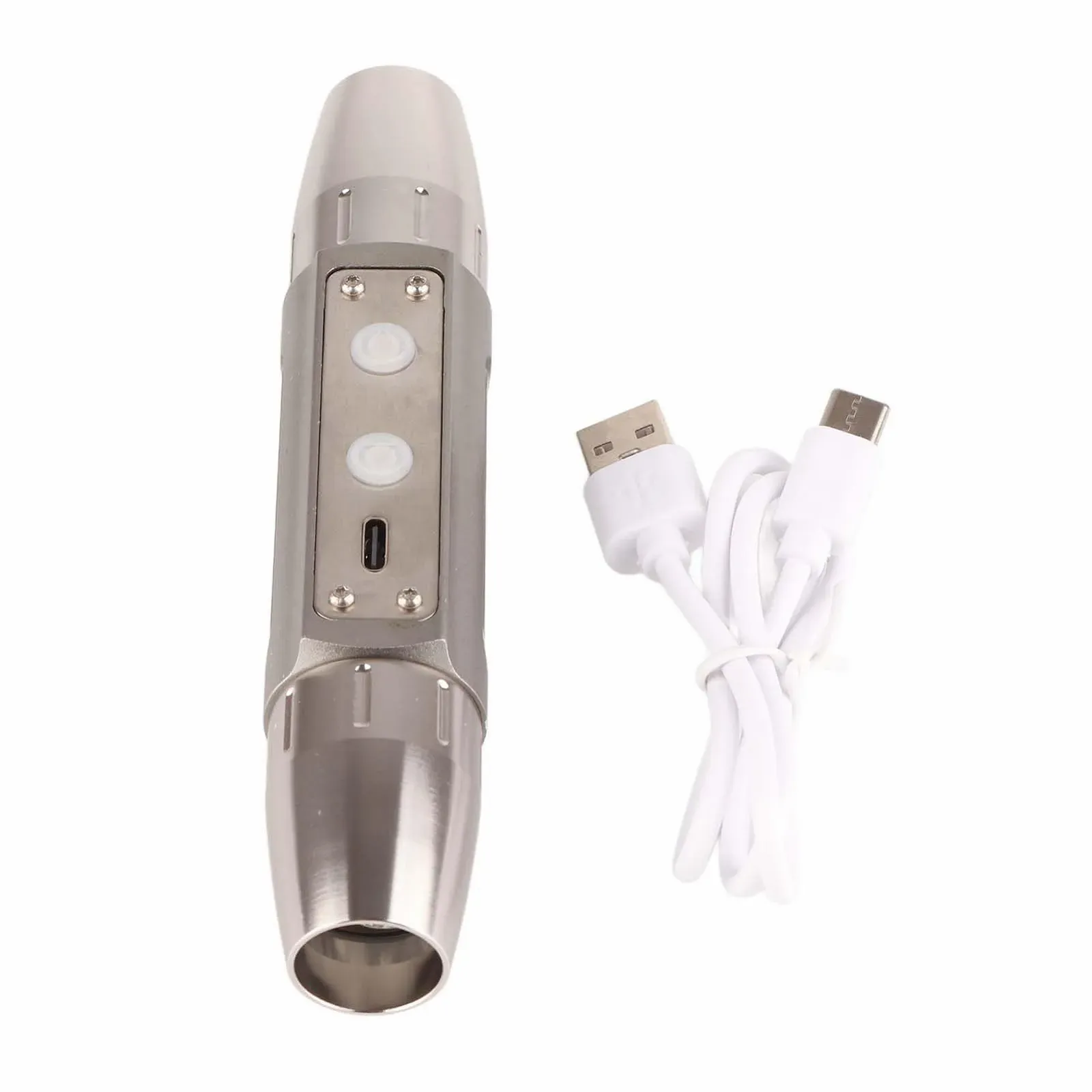 Фонарик plplaaoo Dual Ends 6 Lights Электрический фонарик Обнаружение флуоресценции для идентификации ювелирных изделий Нержавеющая сталь Алюминиевый сплав 15 см 265 г, фото №1 Фонарик plplaaoo Dual Ends 6 Lights Электрический фонарик Обнаружение флуоресценции для идентификации ювелирных изделий Нержавеющая сталь Алюминиевый сплав 15 см 265 г, фото №1