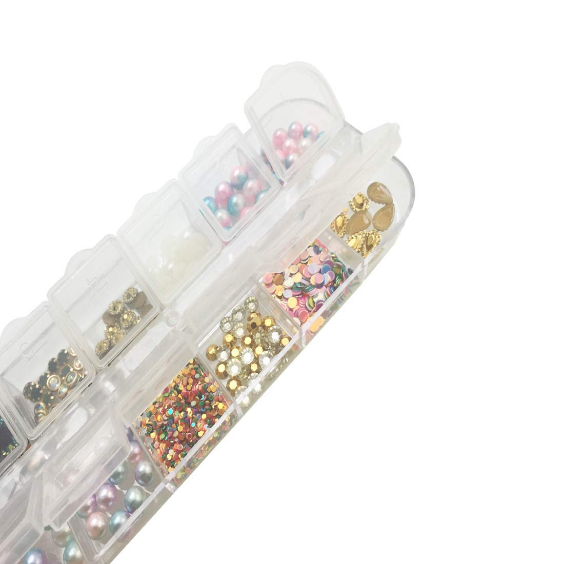 Стрази для нігтів Без бренду 48 відділень Crystal Кольорові, фото №6