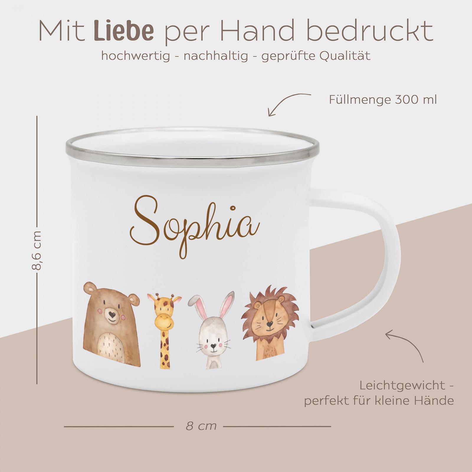 Емальована кружка wunderwunsch з високоякісним спеціальним принтом для дітей, фото №4