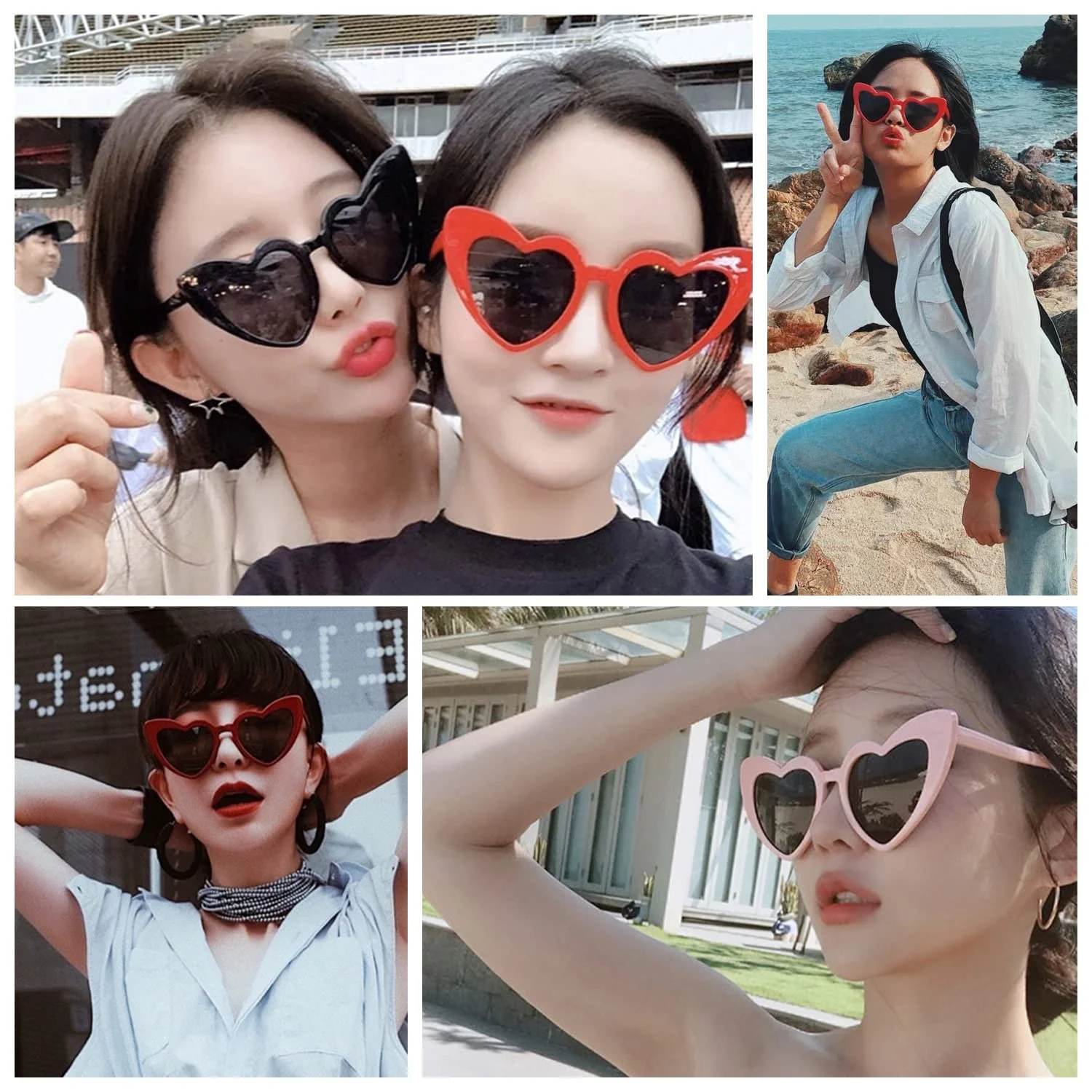 Солнцезащитные очки Сердце Ретро LSYYSL, 3 шт, фото №3 Солнцезащитные очки Сердце Ретро LSYYSL, 3 шт, фото №3