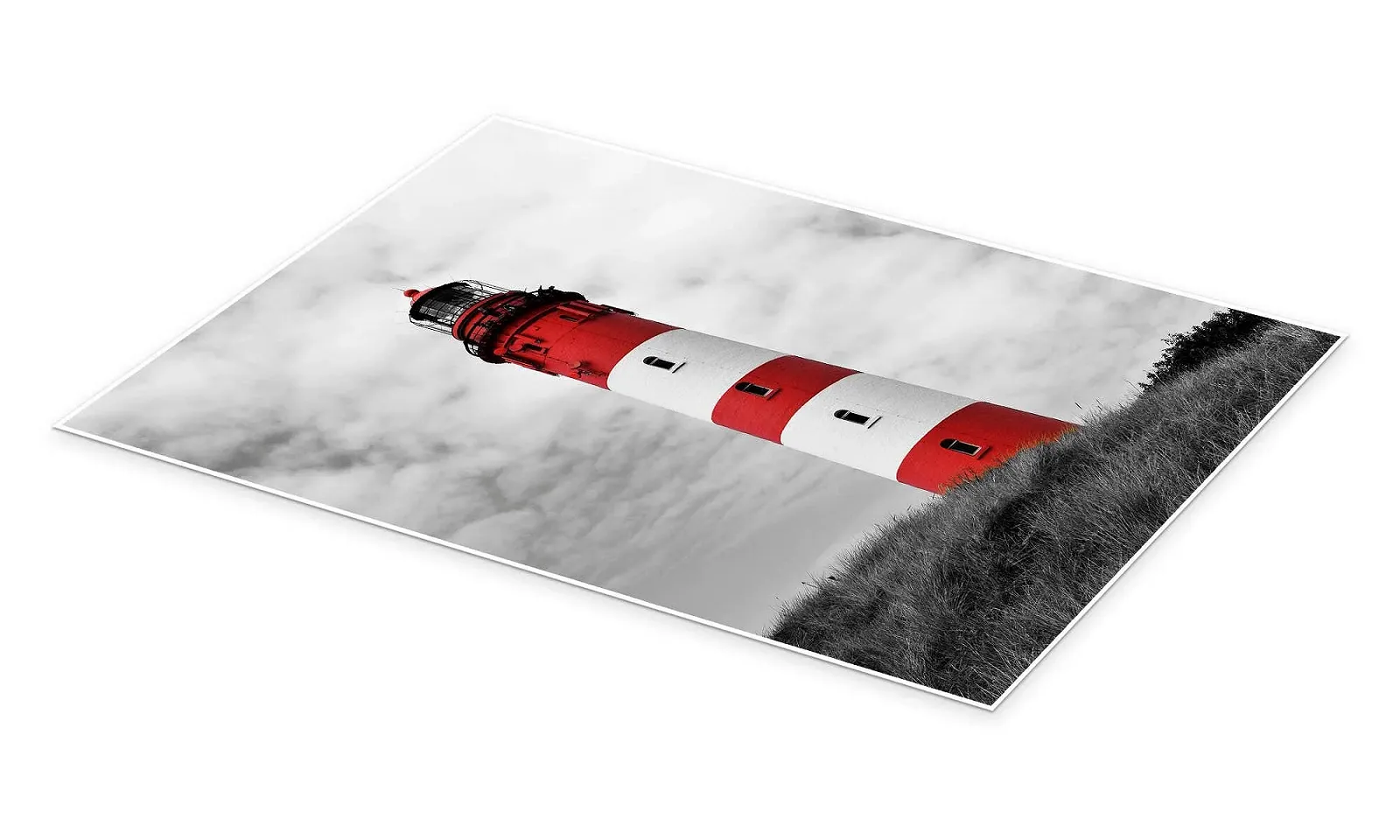 Постер HADYPHOTO Lighthouse on Amrum 50 x 70 см Red, фото №2