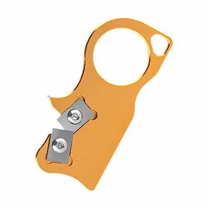 Точилка для ножей Milageto из алюминиевого сплава компактная профессиональная многофункциональная Gold - Фото 1