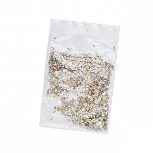 Стразы Healeved 1440 шт. Аксессуары для дизайна ногтей, блестящий маникюр, смешанные размеры - Фото 1