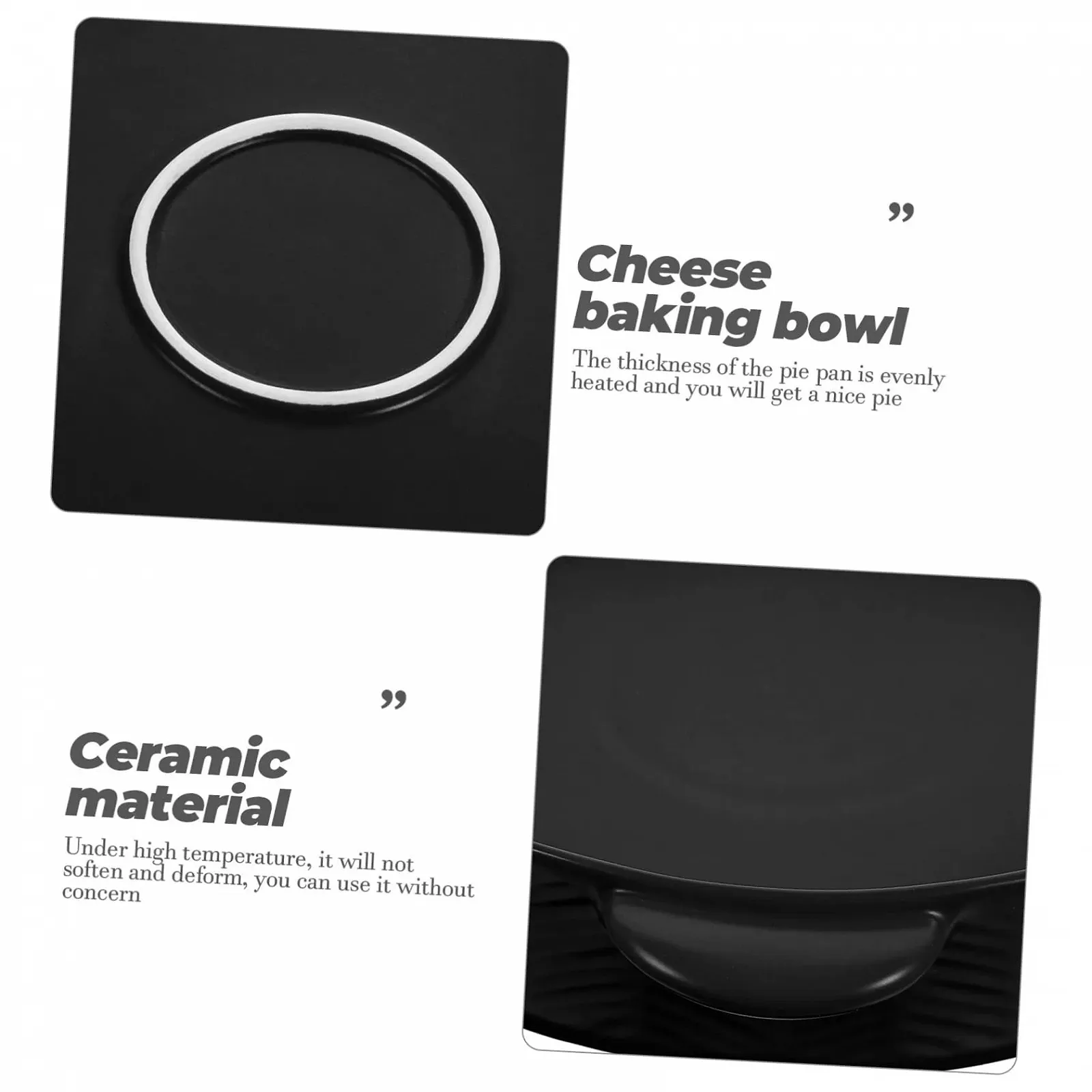 Керамическая форма для запекания GLEAVI с двойной ручкой круглая термостойкая, фото №6