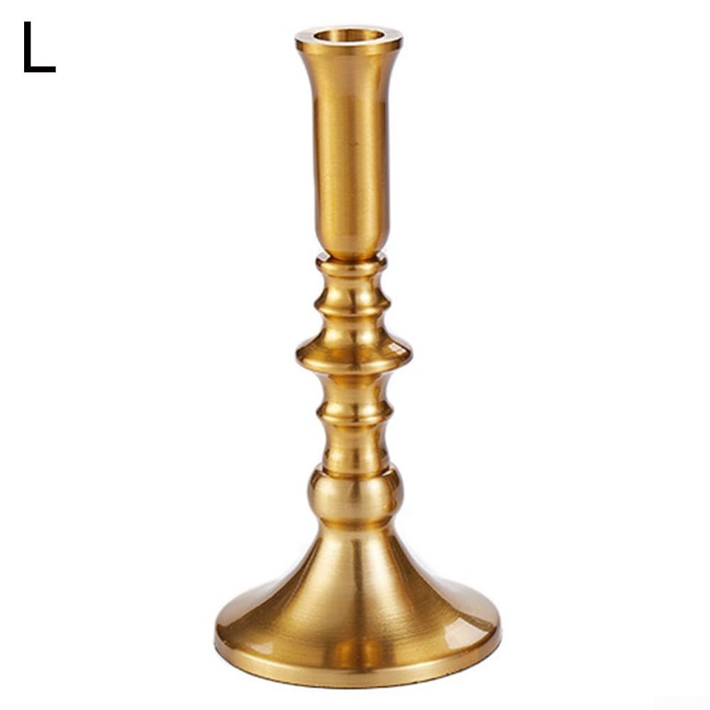 Подсвечник Metal Antique Brass Finish Secure Hold for Taper Candles 7,87см, 3,74 Base (L), фото №5