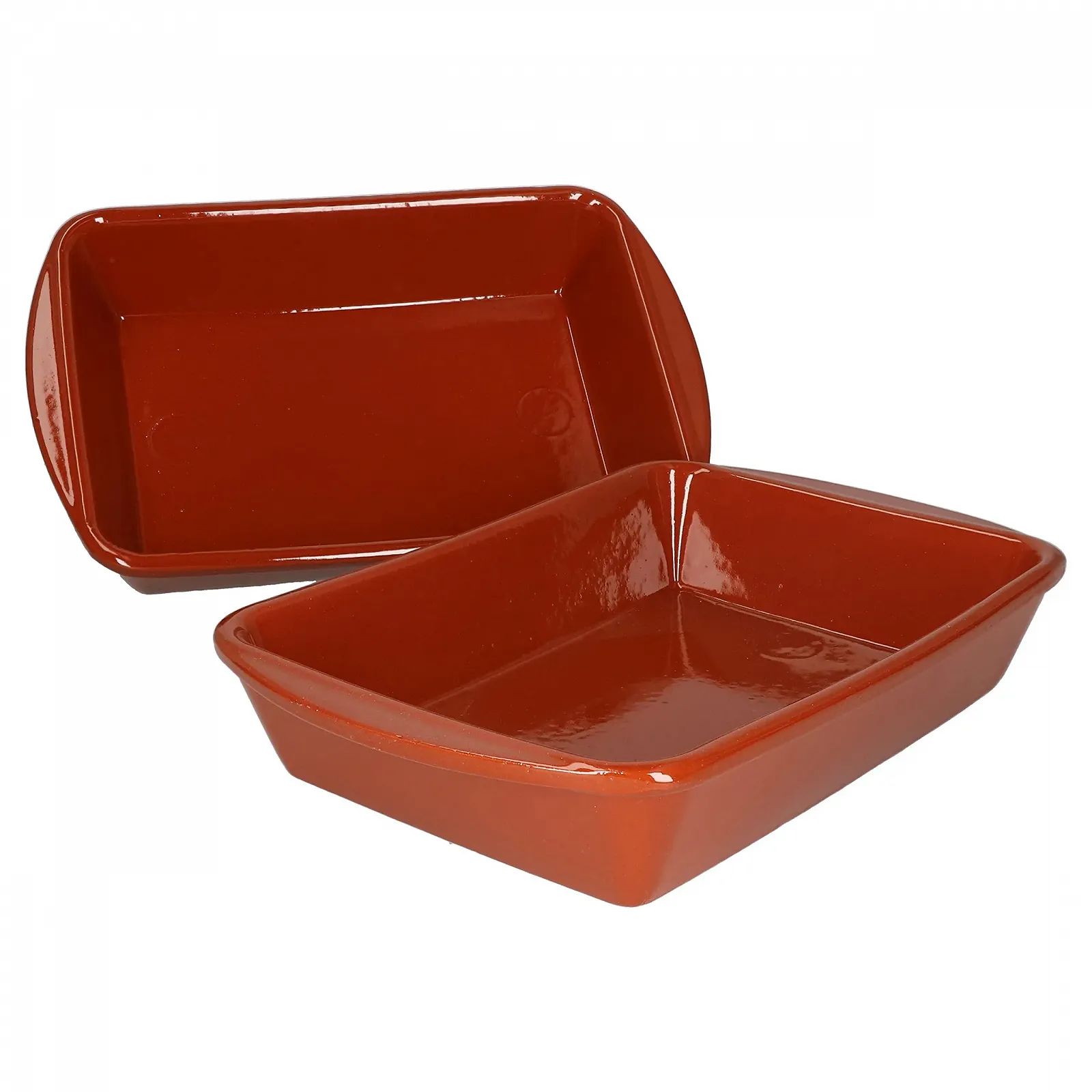 Форма для запікання MamboCat Набір з 2 шт Глиняна 1 л 28.5 x 19 x 5.5 см Прямокутна Глазурована, фото №2