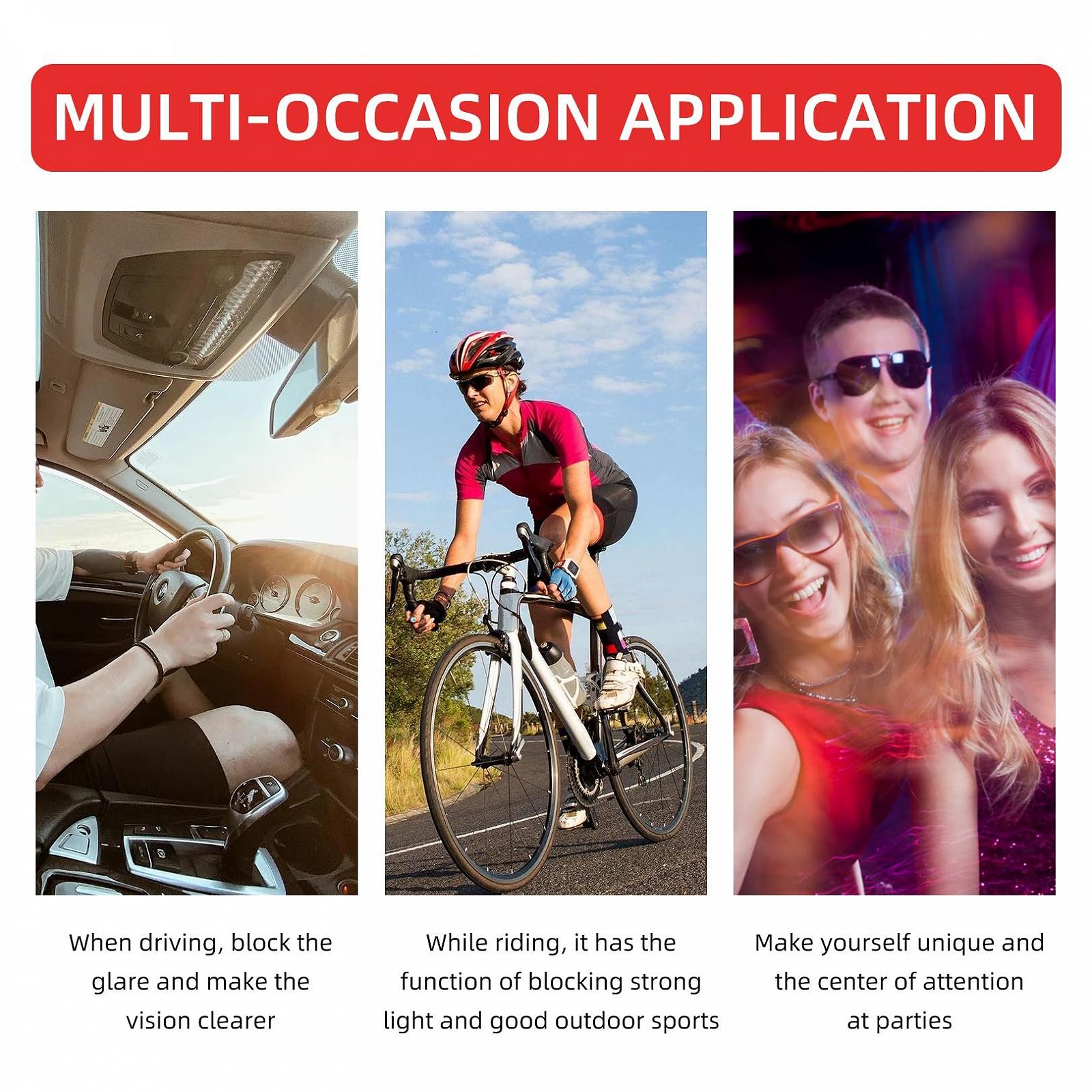 Солнцезащитные очки Сердце Qerich Красный, фото №4