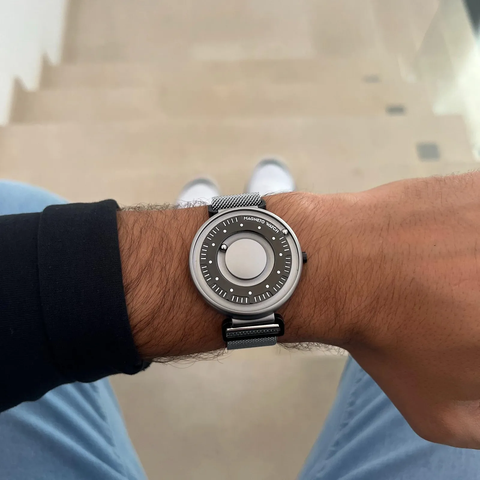 Часы Primus Серебряный с титановым сетчатым браслетом для мужчин и женщин, серебряный, Minimalist, фото №6 Часы Primus Серебряный с титановым сетчатым браслетом для мужчин и женщин, серебряный, Minimalist, фото №6