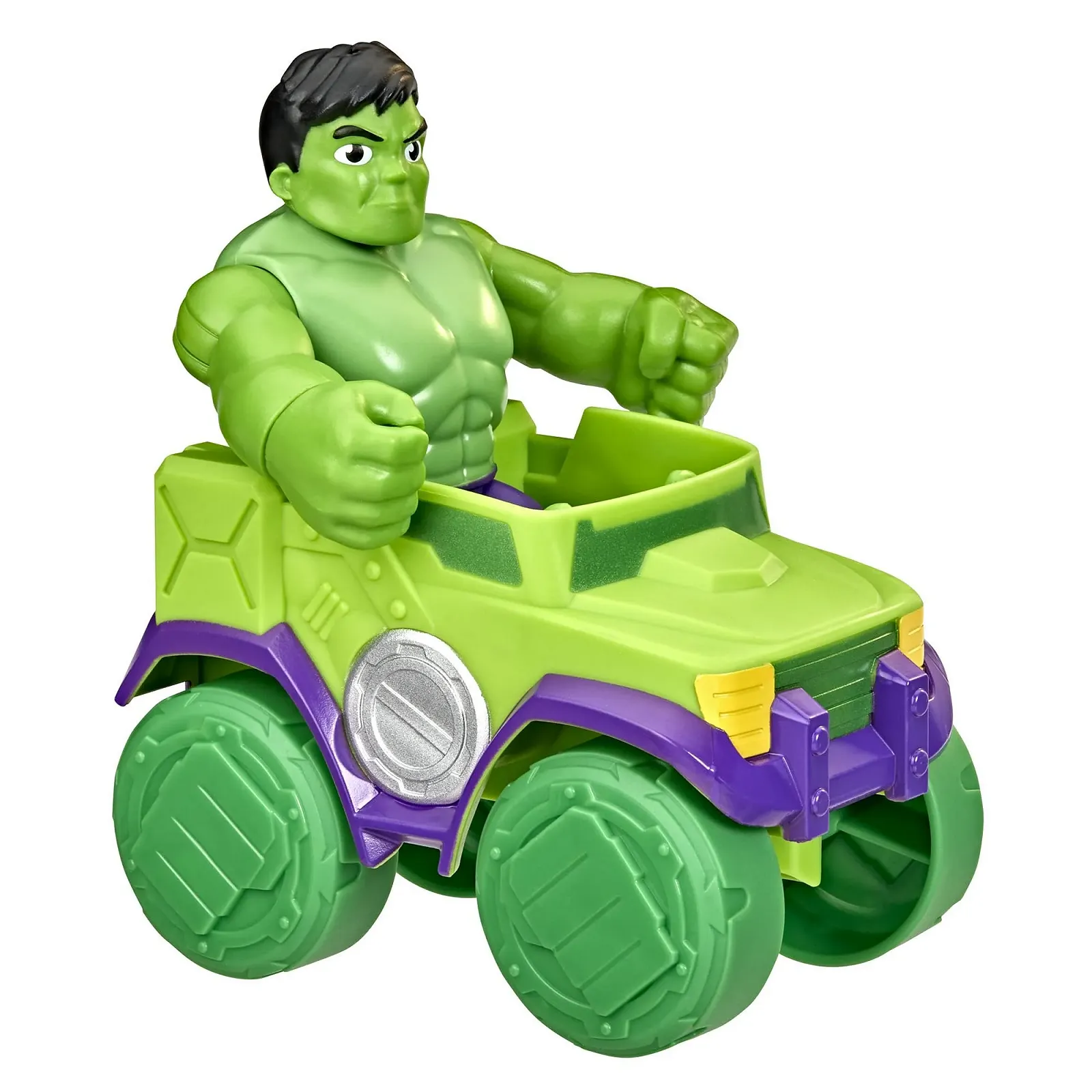 Ігрова фігурка та транспорт Hasbro Marvel Spidey and his Amazing Friends Play-Doh Hulk & Smash Truck F3989 різнокольоровий, фото №2