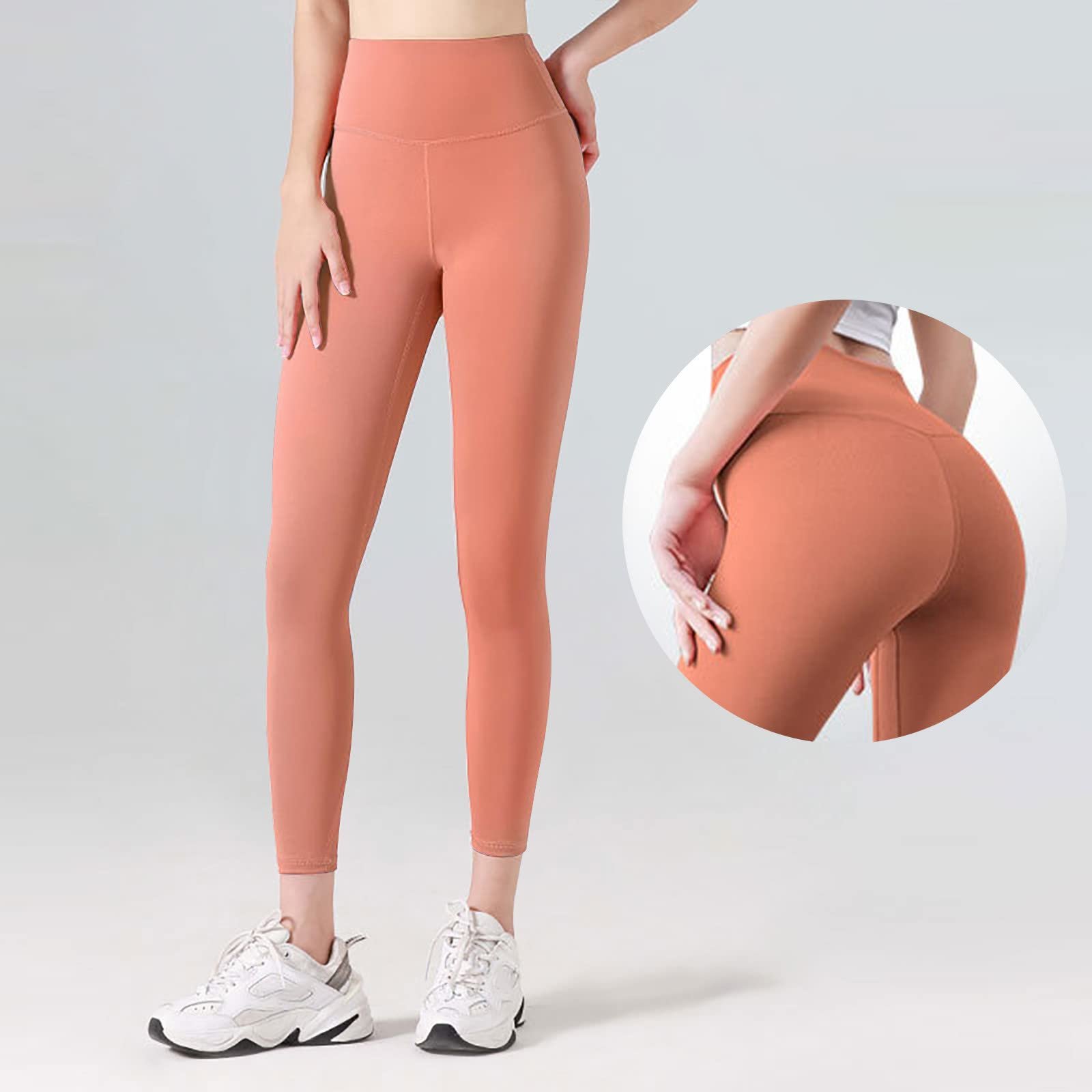 Легінси Scrunch Butt Для жінок Slim Fit безшовні спортивні Для тренажерного залу Push Up Tummy Control Для йоги дихаючі та непрозорі Для фітнесу, йоги, тренувань, повсякденні легінси Для йоги Для жінок, фото №2