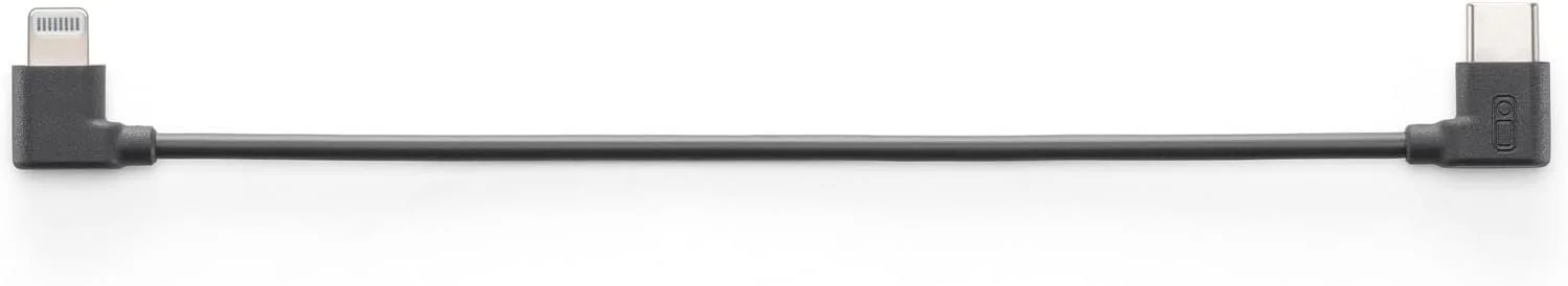 Кабель DJI для заряджання телефону та запису аудіо (USB-C на Lightning) Чорний, фото №1
