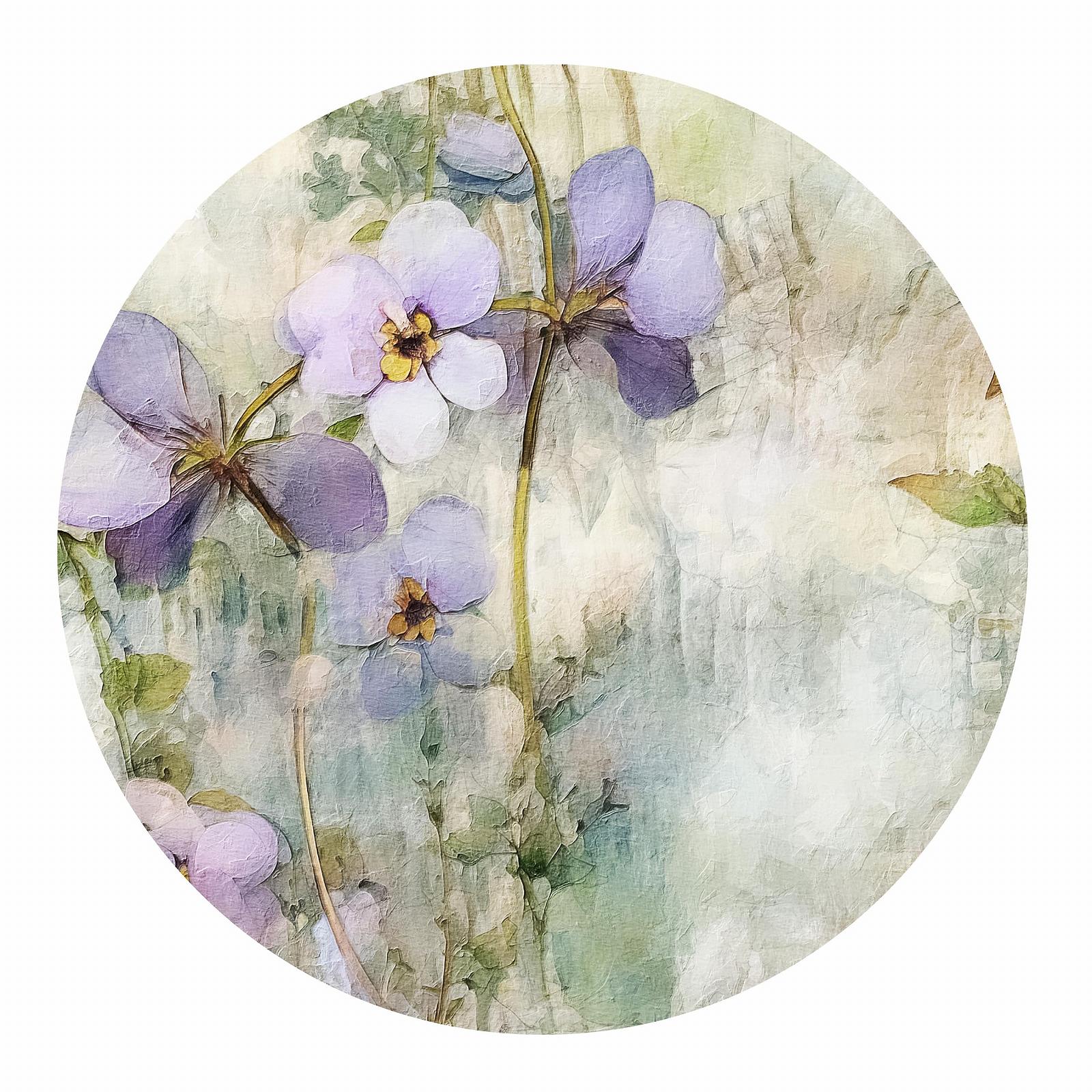 Наклейка на стіну GRAZDesign Vintage Round Texture 57 x 57 см, фото №2