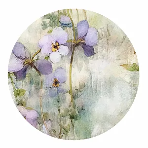 Наклейка на стіну GRAZDesign Vintage Round Texture 57 x 57 см synthetic.ua - Фото 1