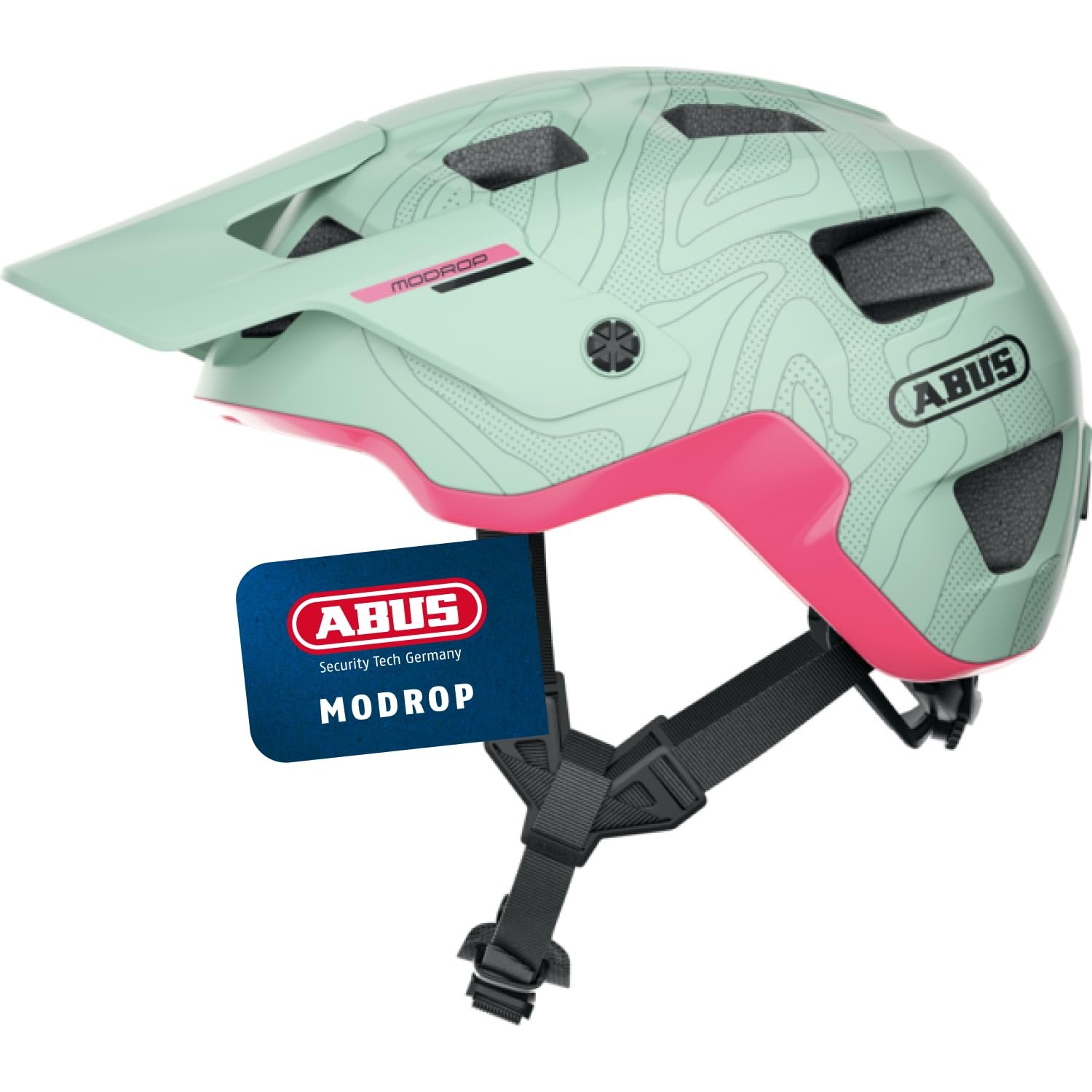 Шлем ABUS MoDrop MTB, для горных велосипедов, прочный, с хорошей вентиляцией, индивидуальная посадка, унисекс, фото №1