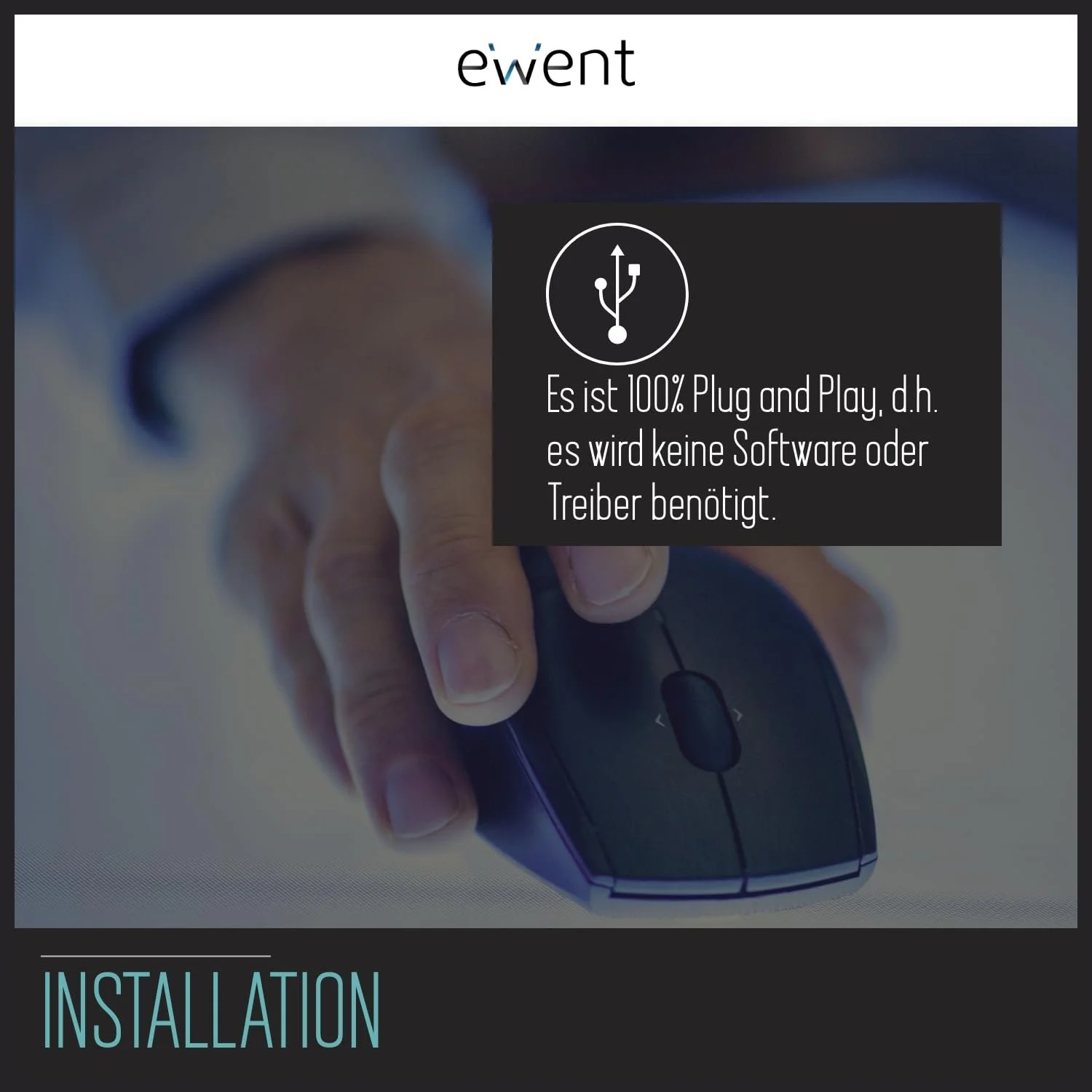 Мышь проводная USB оптическая 3 кнопки 1000 DPI эргономичный дизайн Ambidextrous черный, фото №6 Мышь проводная USB оптическая 3 кнопки 1000 DPI эргономичный дизайн Ambidextrous черный, фото №6