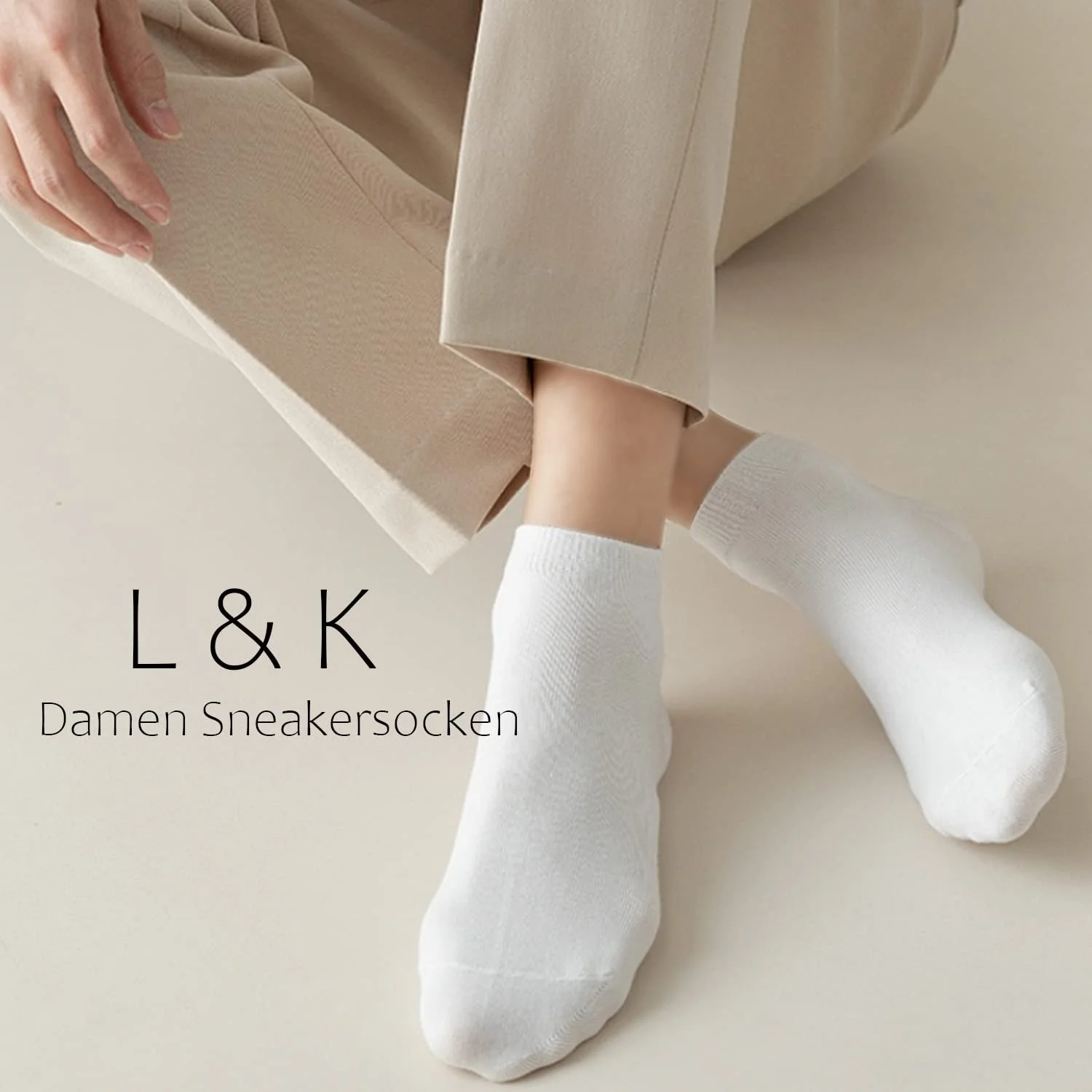 Носки L&K-II Спортивные короткие женские 92220 однотонные носки для кроссовок, летние носки для женщин, фото №3