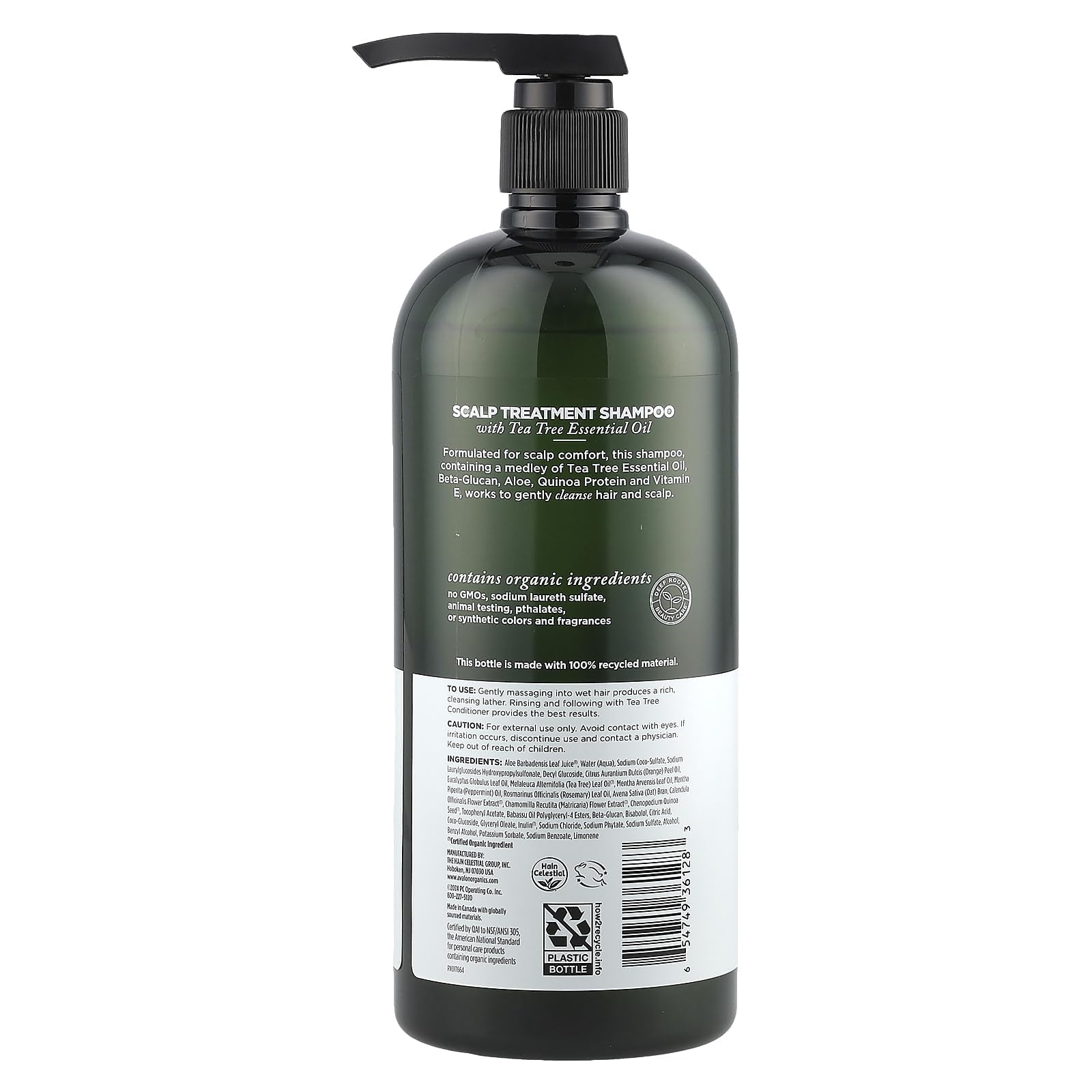 Шампунь Avalon Organics Tea Tree для лікування шкіри голови, 946 мл, фото №2