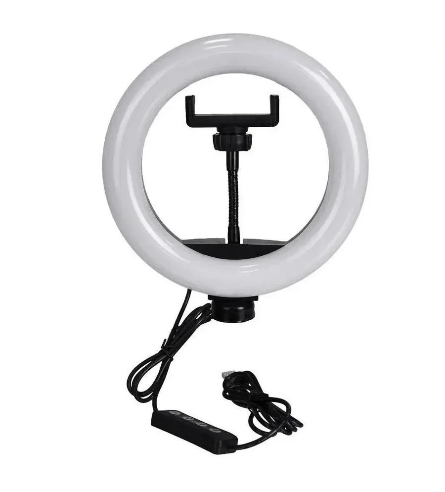 Кольцевая лампа Ring Fill Light ZD666 26 см с держателем телефона, фото №1