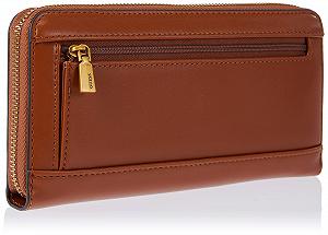 Кошелек GUESS Женский Laurel SLG Большой на молнии Cognac Коричневый synthetic.ua - Фото 1