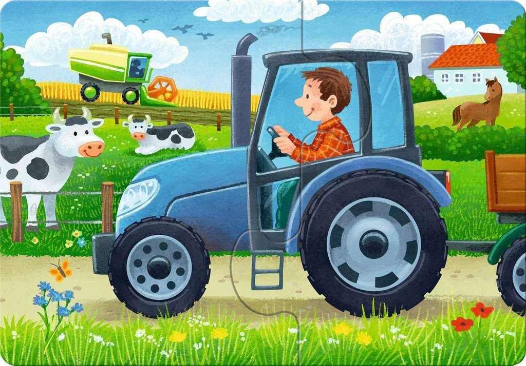 Пазл Ravensburger ministeps 4194 My Very First Puzzle: Vehicles 4 пазли по 2-5 деталей, фото №2