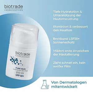 Денний крем для обличчя biotrade Pure Skin Glow Revival глибоко зволожувальний SPF 50, 50 мл ціна на synthetic.ua - Фото 1 Денний крем для обличчя biotrade Pure Skin Glow Revival глибоко зволожувальний SPF 50, 50 мл synthetic.ua - Фото 1