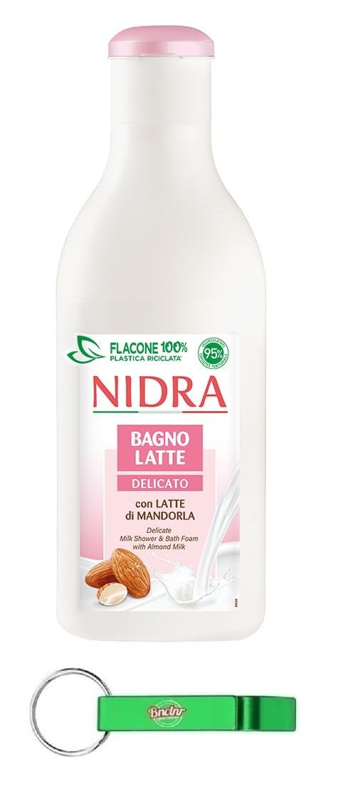 Гель для душу Nidra Bagnolatte Delicato з молочними протеїнами та мигдальним молочком 750 мл (упаковка з 12 шт.), фото №1