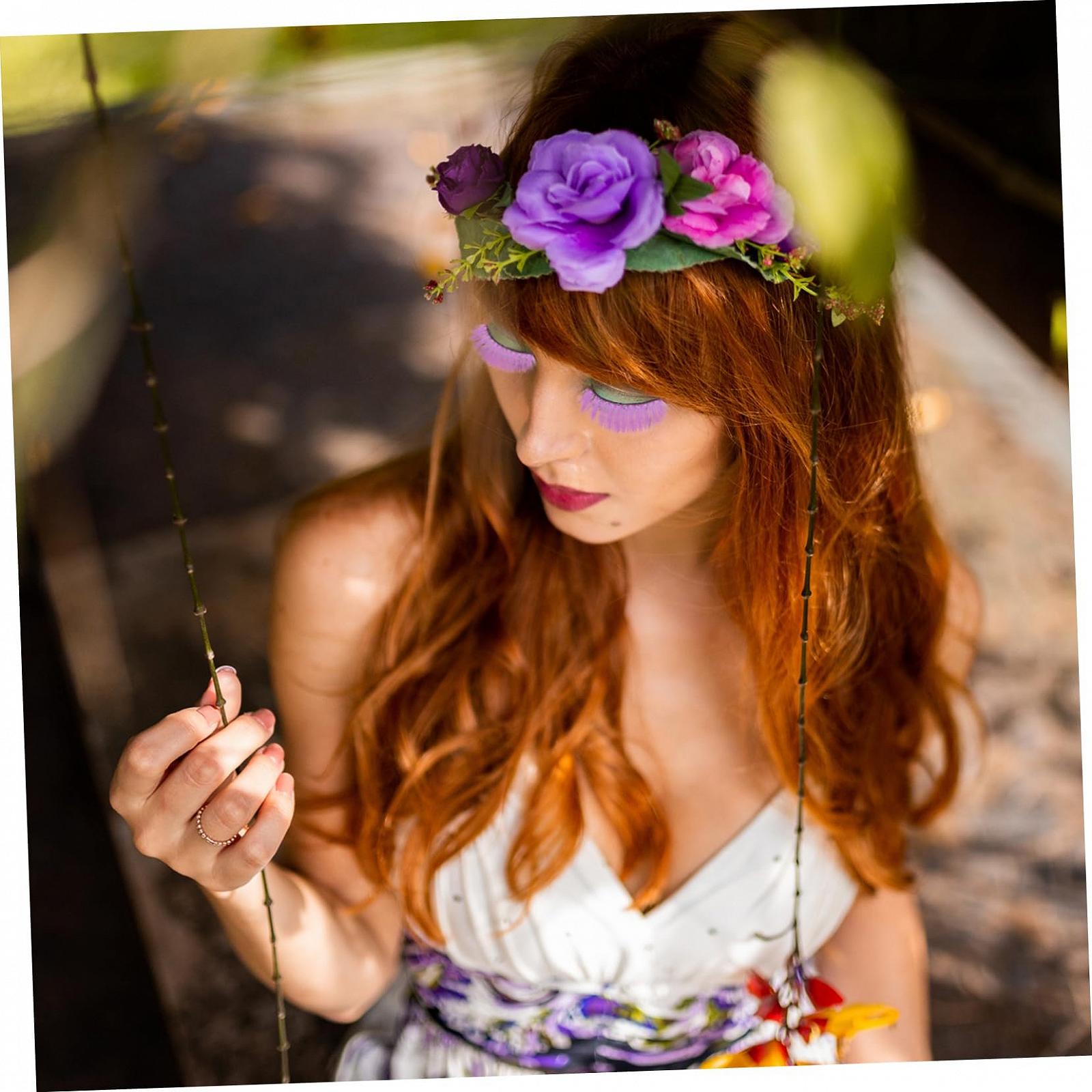 Накладні вії Healeved 20 пар, кольорові, рожеві, фото №4