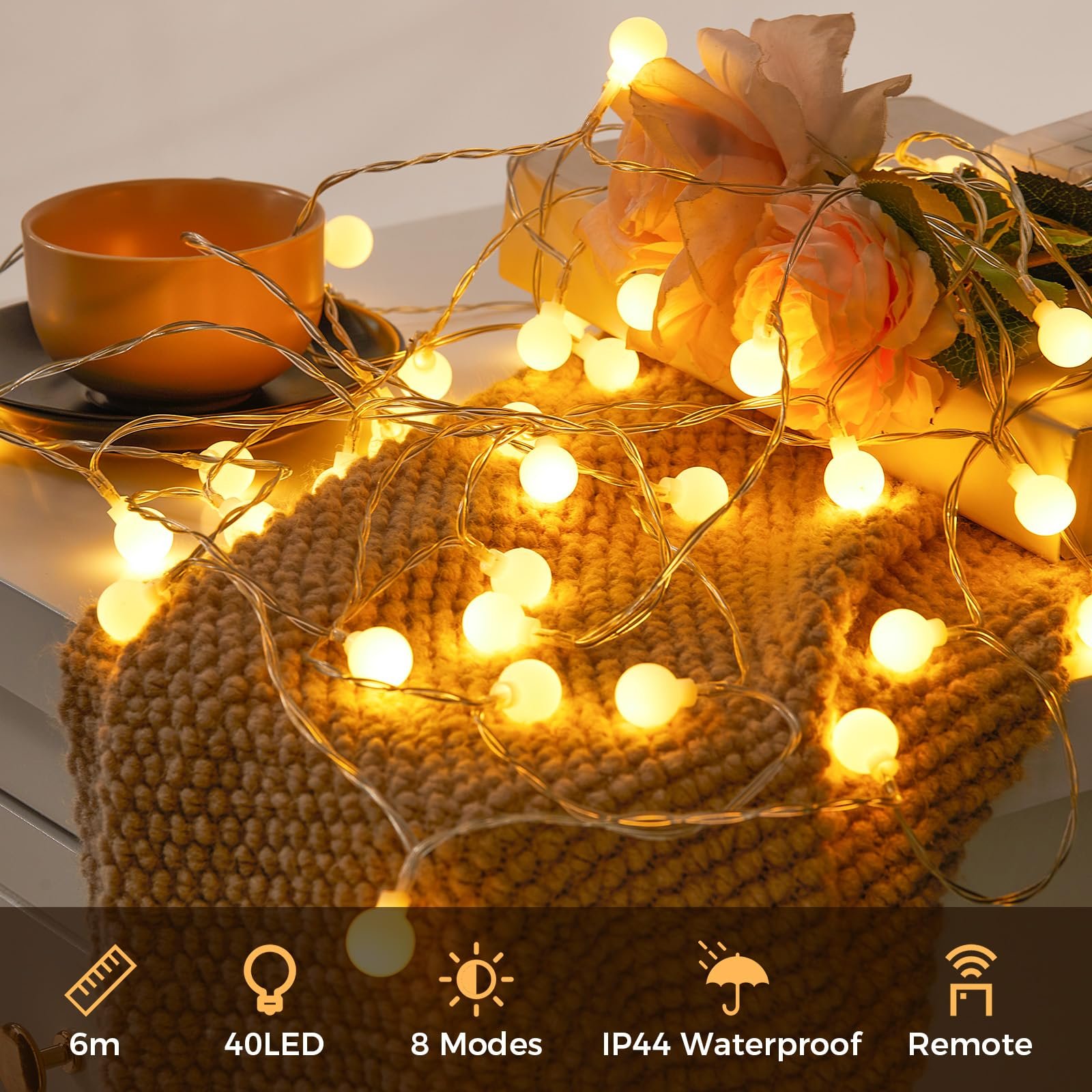 Гірлянда JOJOlife 40 LED 6 м, фото №3