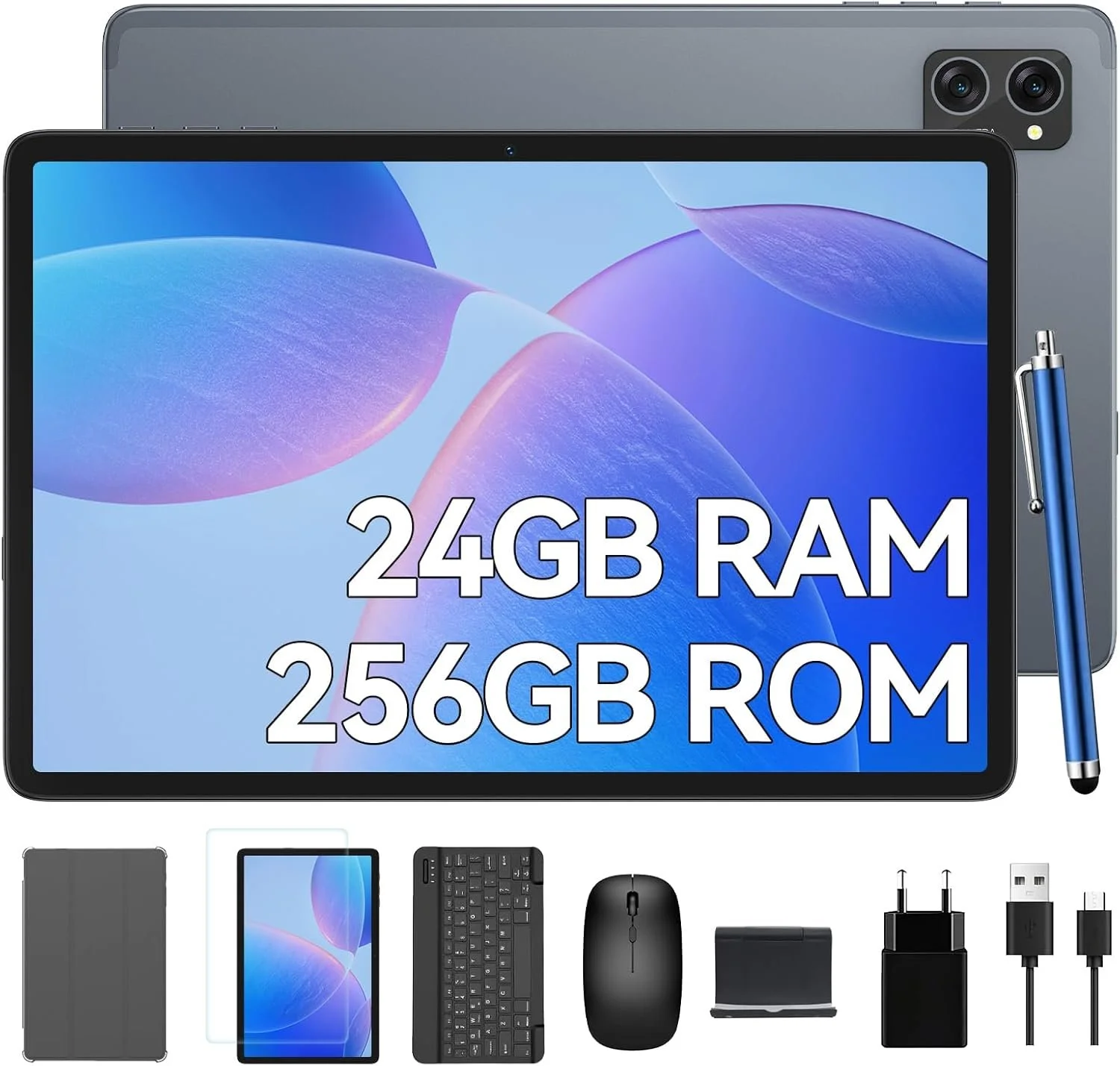 Планшет 10" TABWEE T20 (8+16)/256Gb 8 ядер Android 15 5000 mAh Серый, фото №1