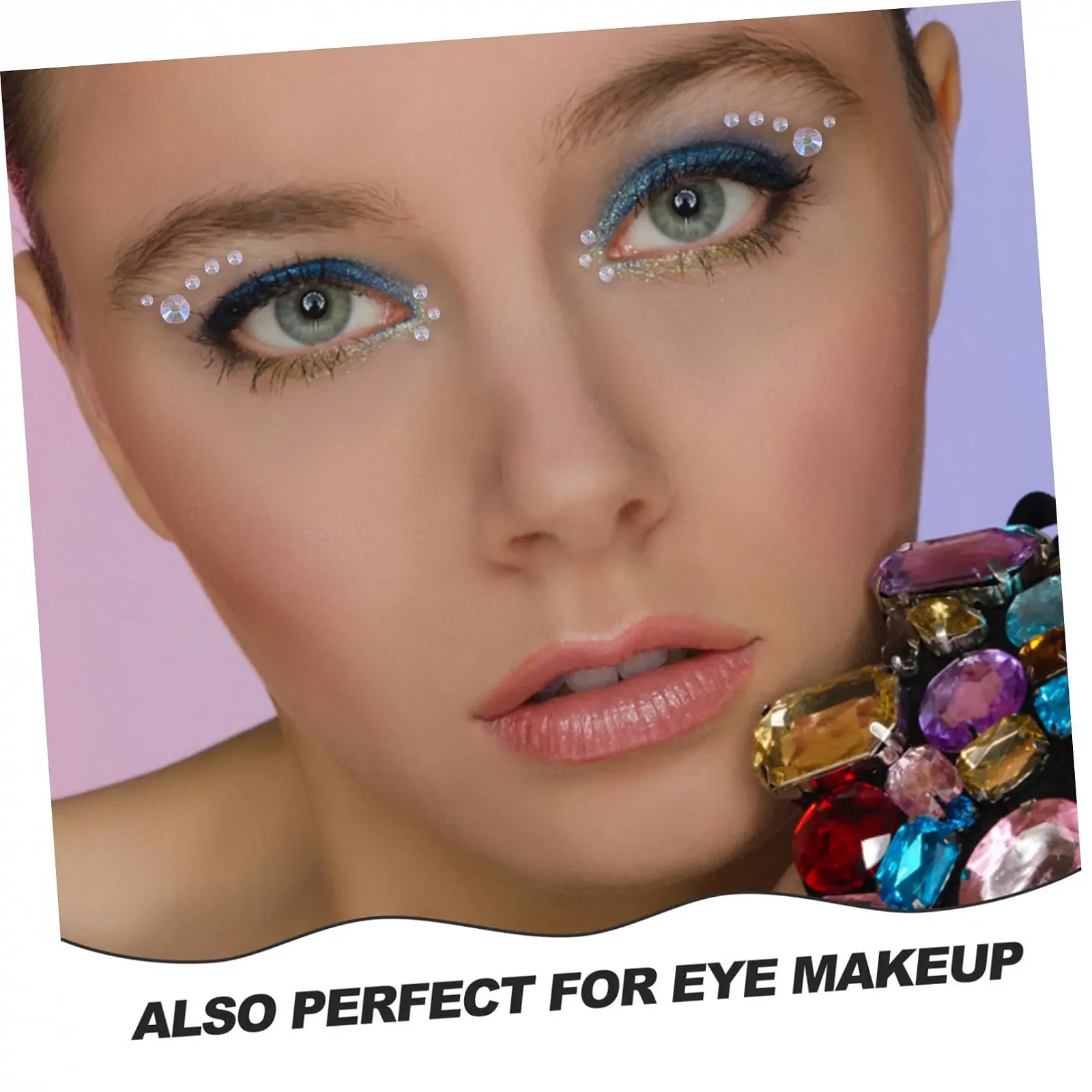 Стразы для ногтей Angoily 4bl". Цветка, самоклеящиеся, водостойкие, фото №9