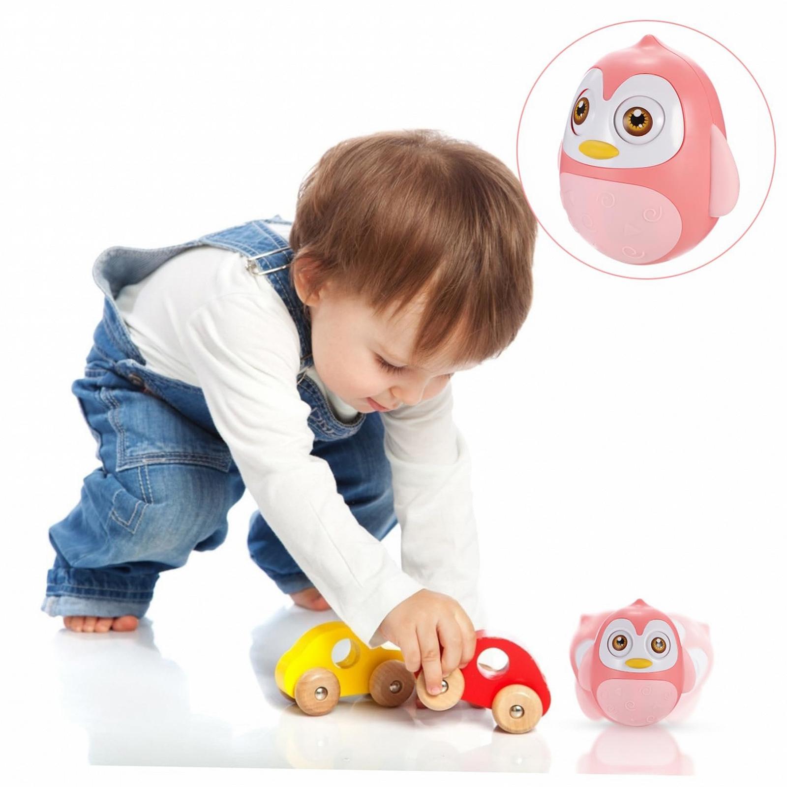 Чашка-неваляшка Abaodam Пингвин, розовый, фото №9