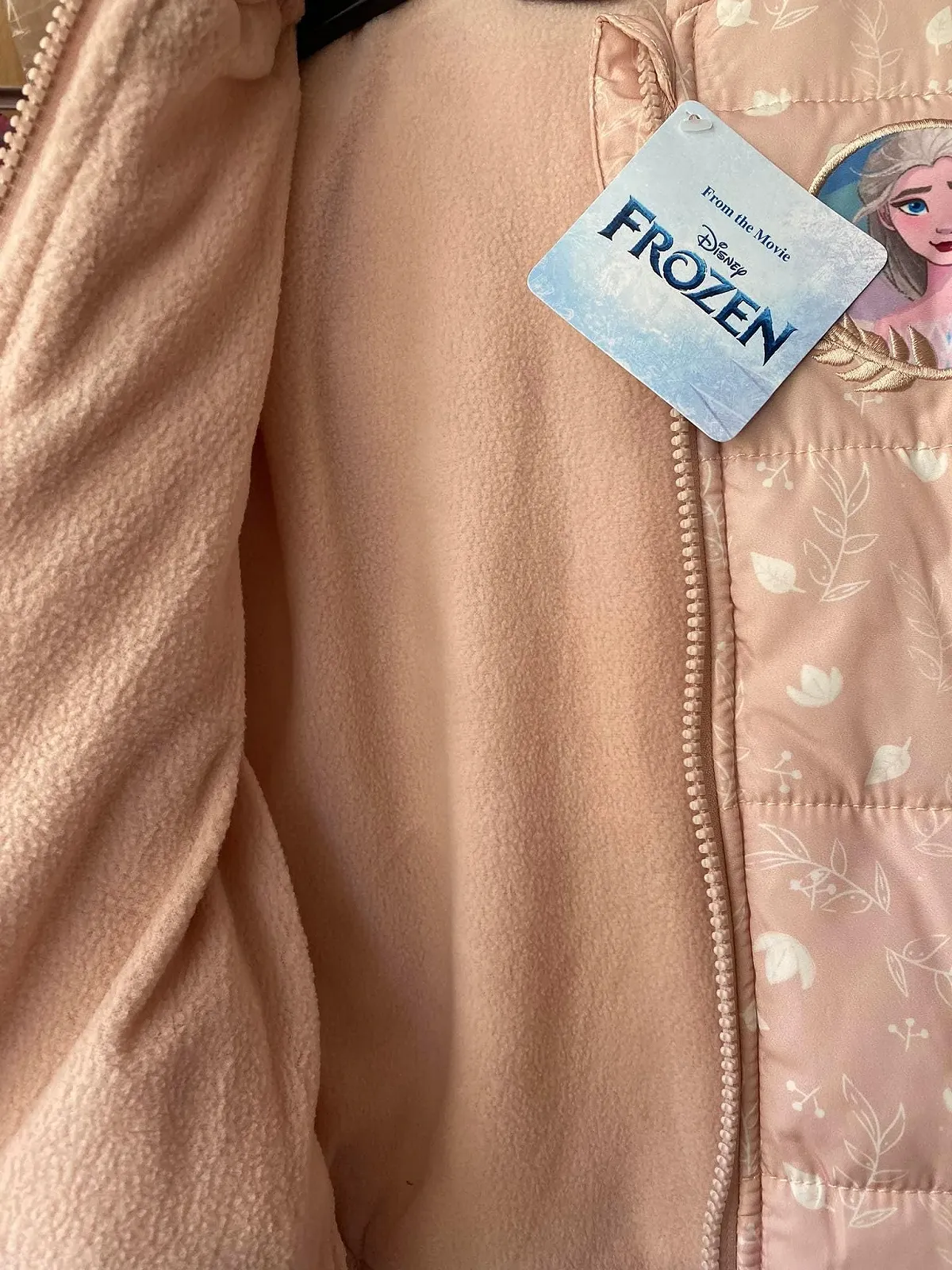 Куртка-пуховик з капюшоном для дівчаток Frozen E plus M, фото №2