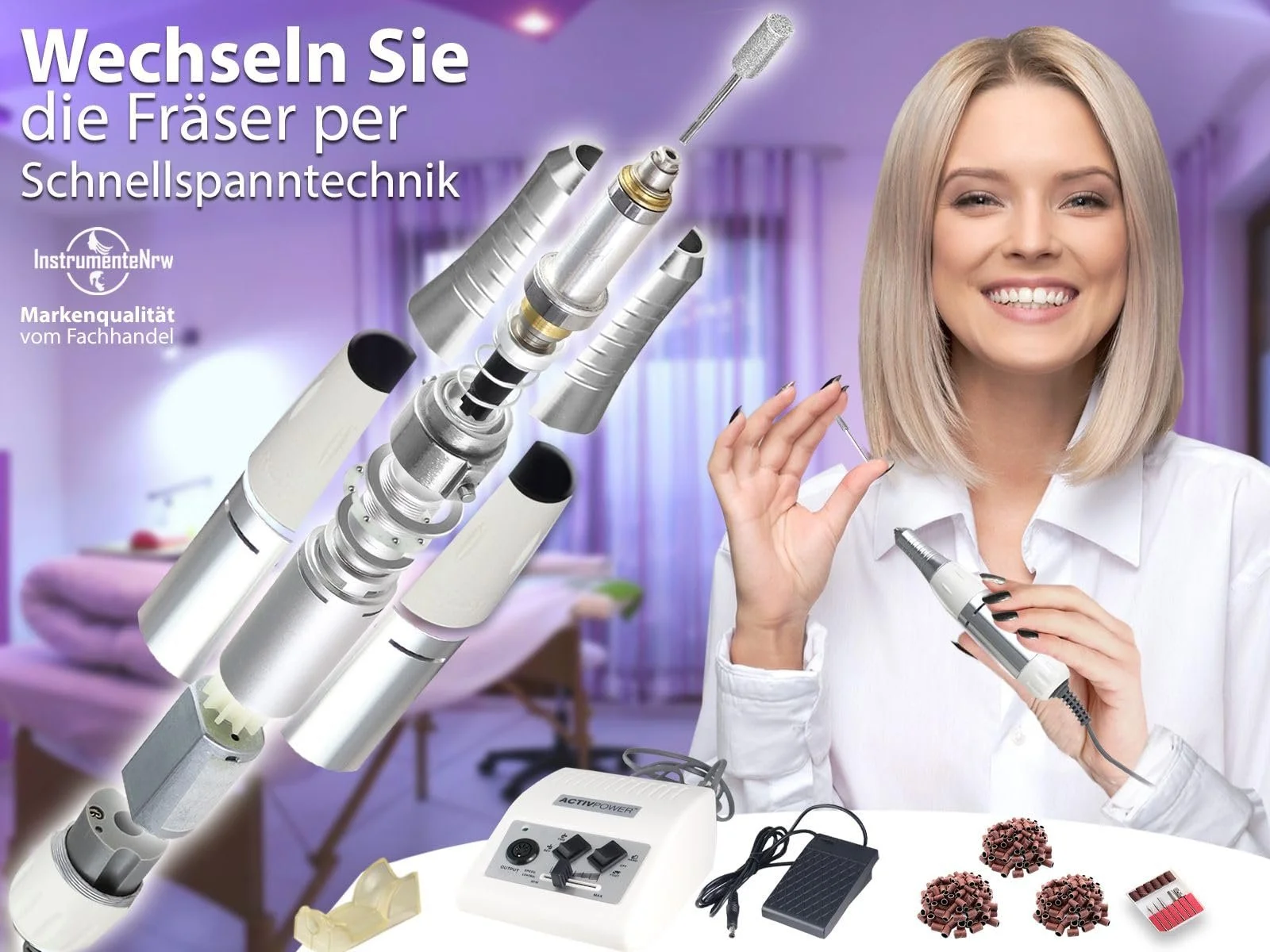 Комбинированное устройство для ухода за ногтями Фрезер, фото №2 Комбинированное устройство для ухода за ногтями Фрезер, фото №2